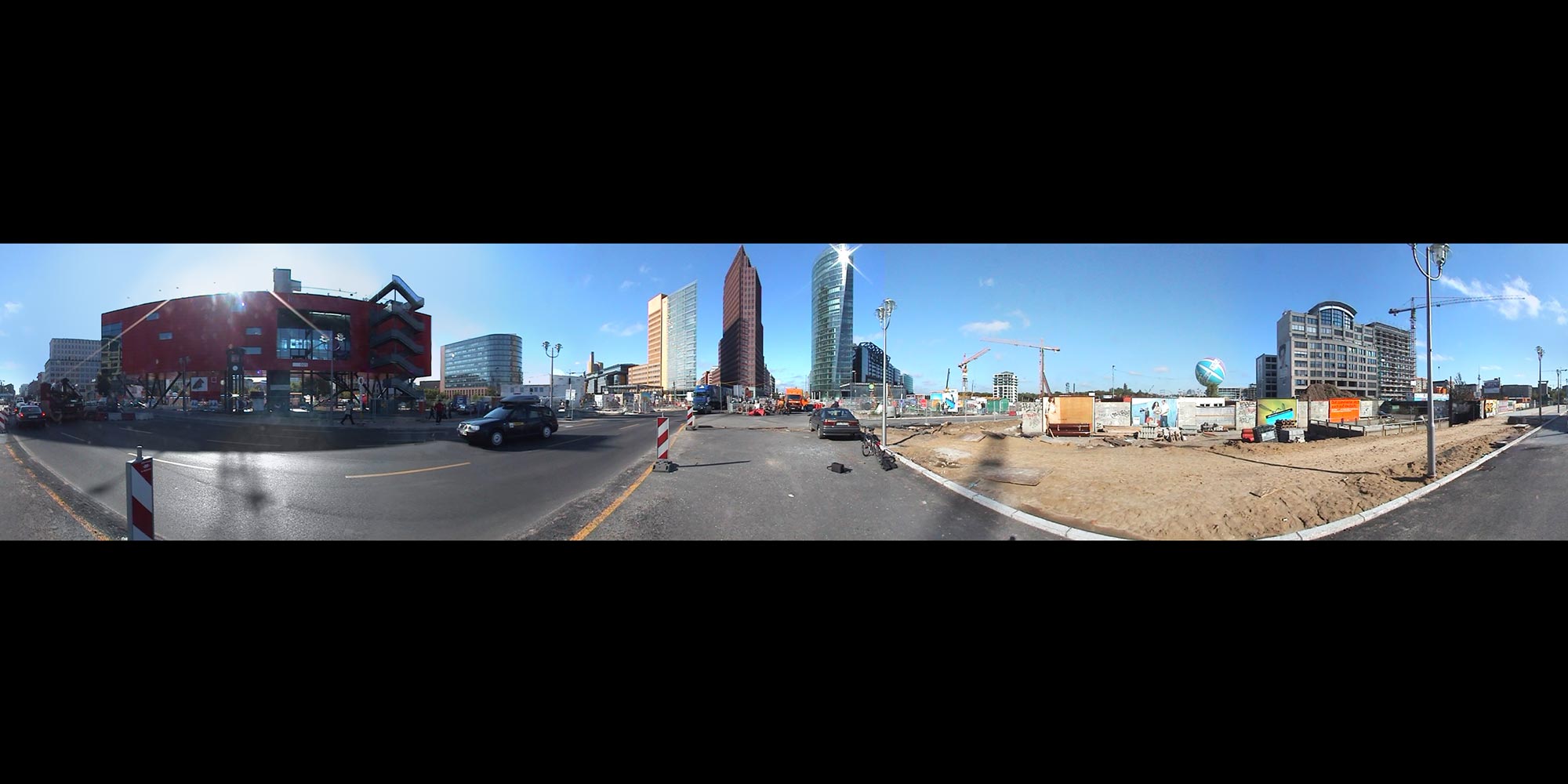 Panorama Berlin Panoramen Jahr 2000 - Potsdamer Platz Jahr 2000 Baustelle 