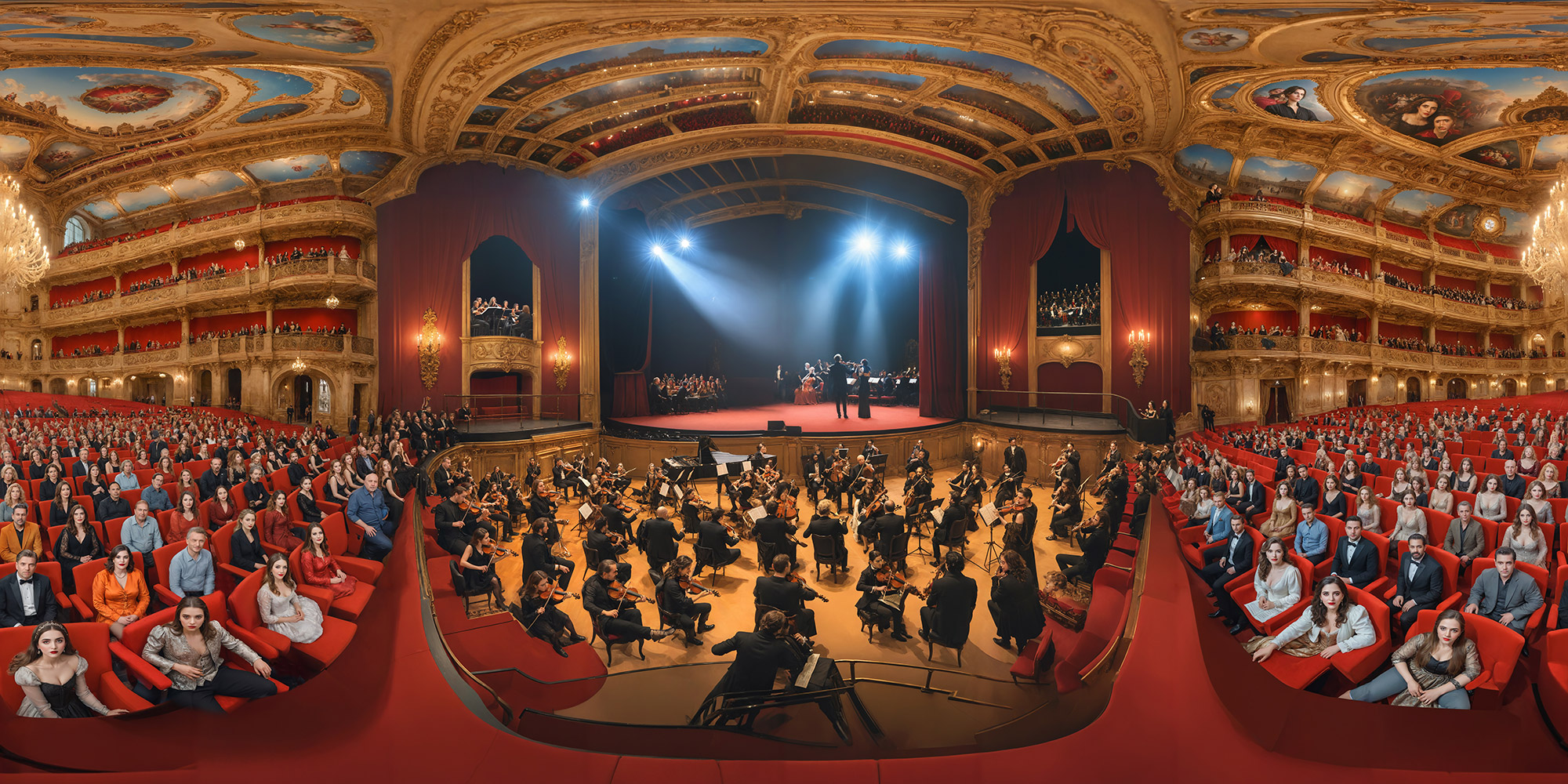 Panorama Berlin Mitte - KI generiert Opernhaus