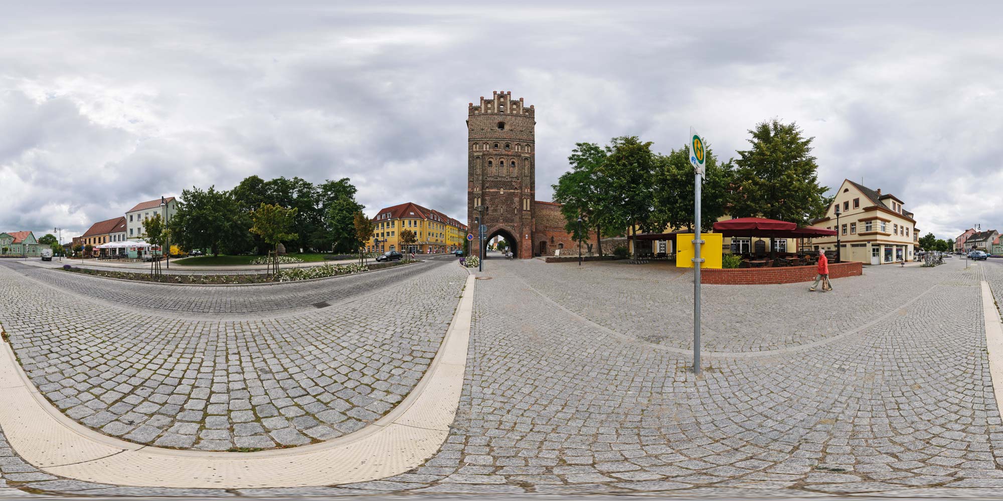 Panorama  Anklam - Neuer Markt