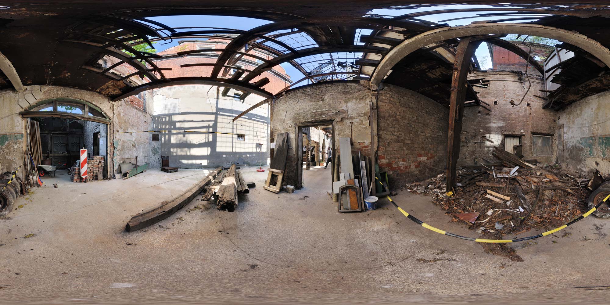 Panorama Berlin Wiesenburg - Sammelhalle