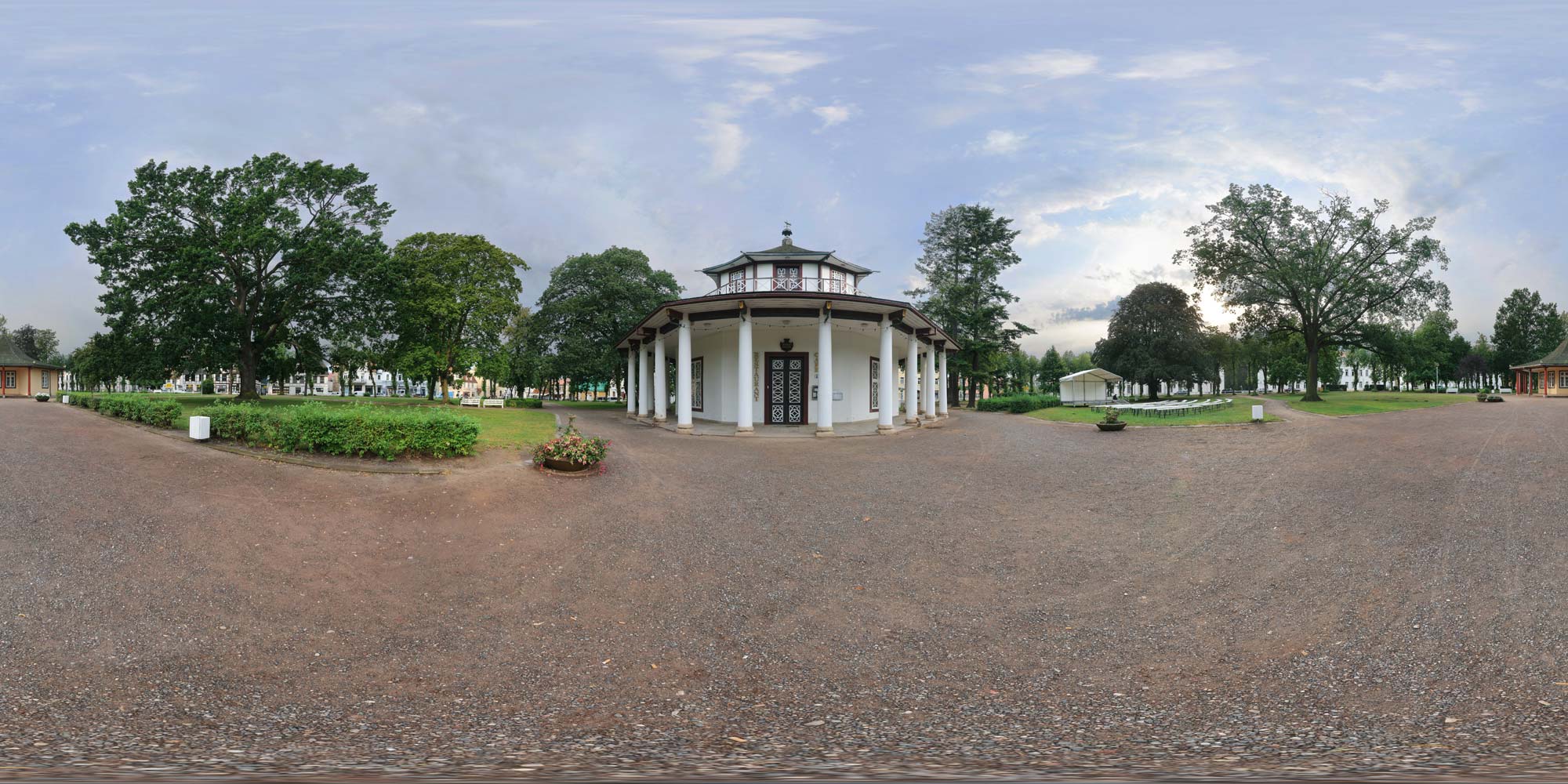Panorama  Bad Doberan - Weißer Pavillon