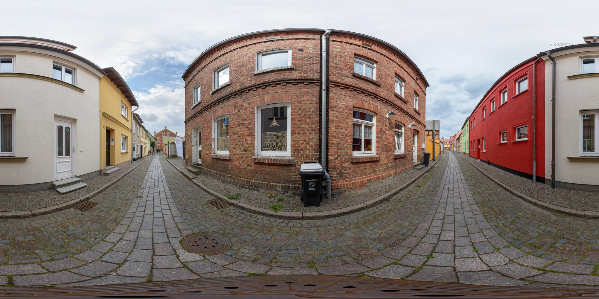 Panorama  Barth - Wallstraße