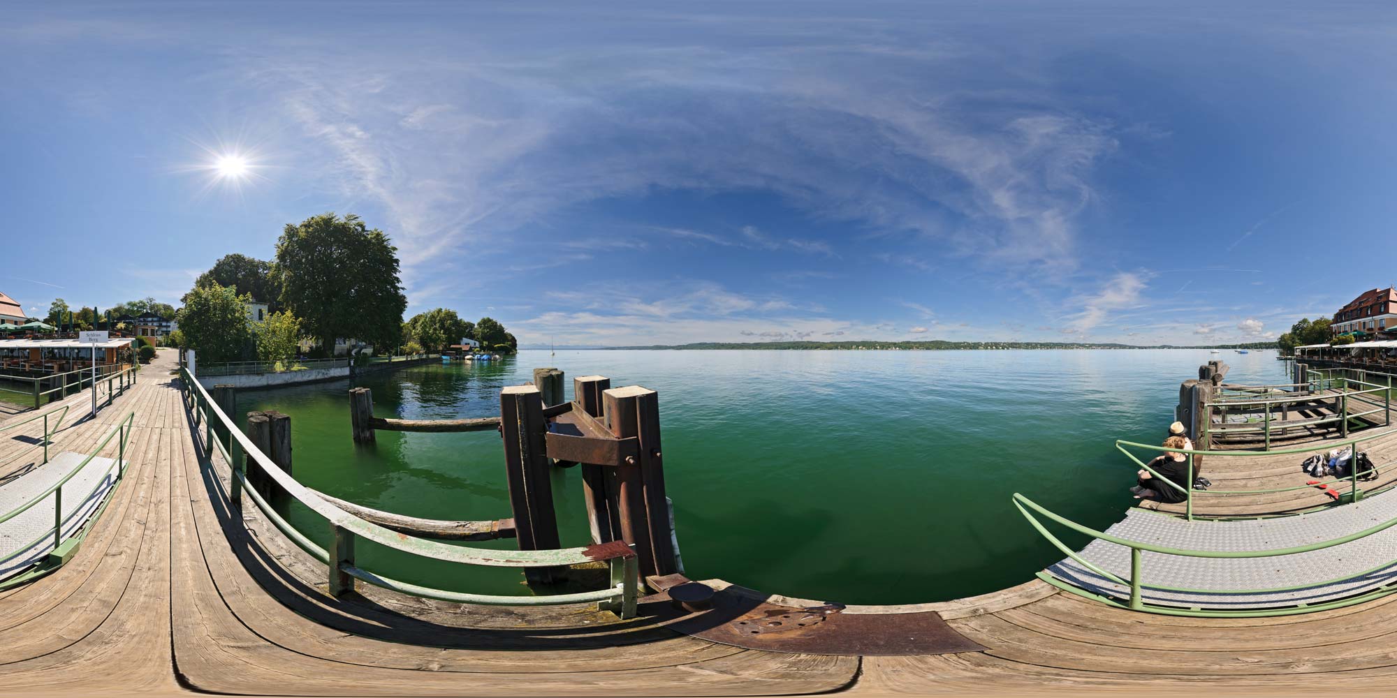 Panorama  Berg am Starnberger See - Anlegestelle