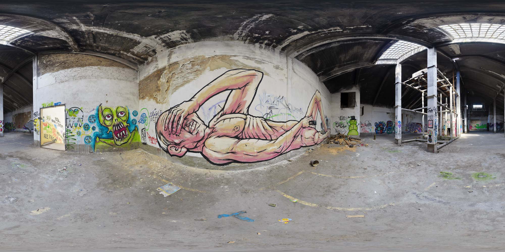 Panorama  Bernau bei Berlin - Kasernen - Dachspeicher