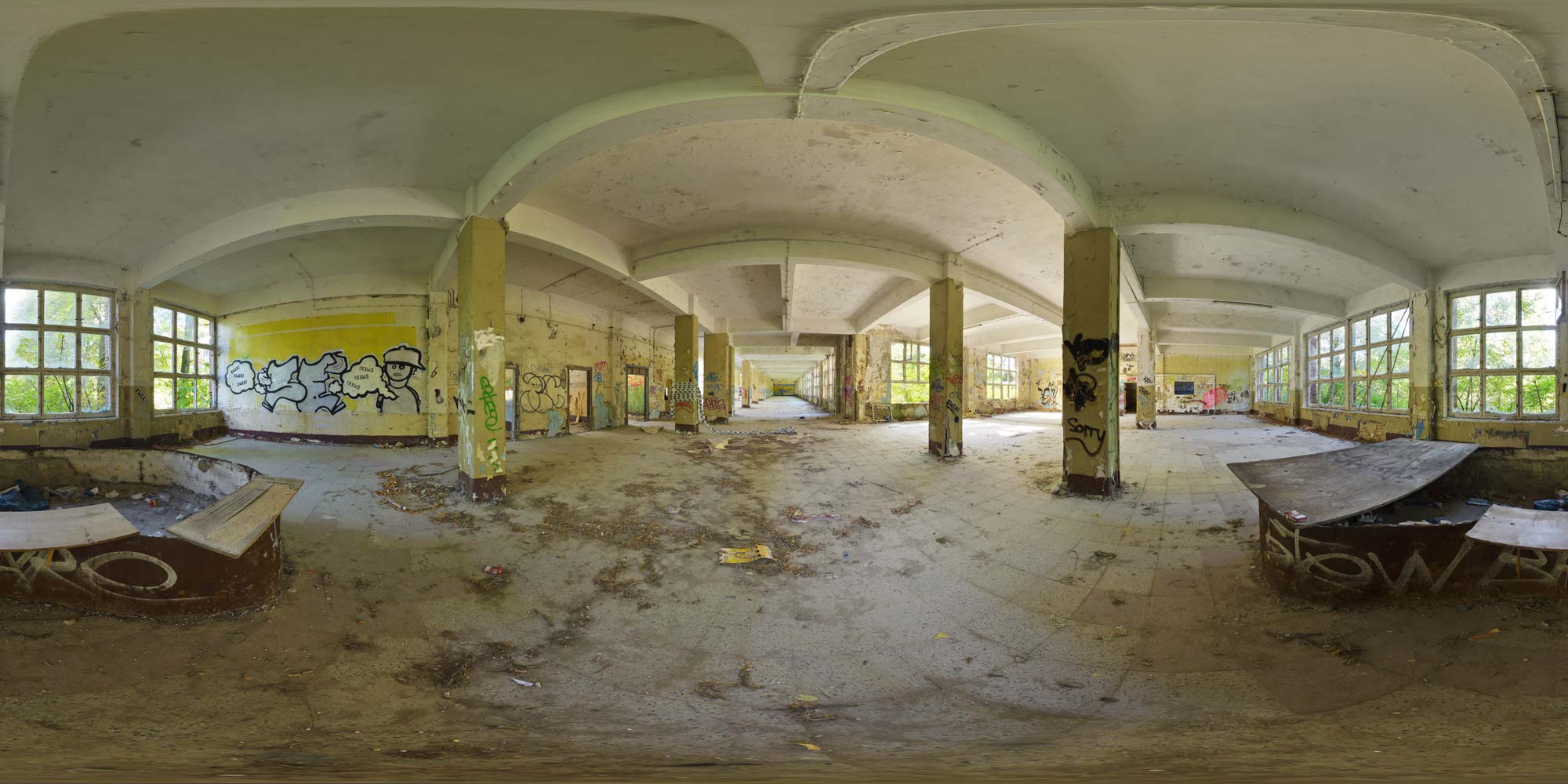 Panorama  Bernau bei Berlin - Kasernen - Kantine