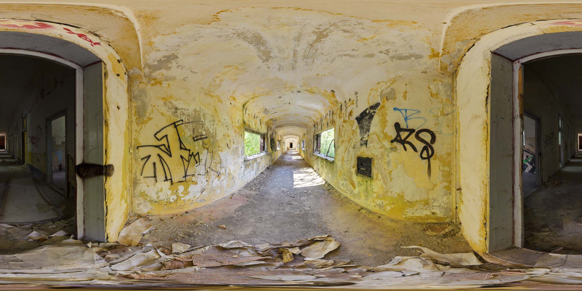 Panorama  Bernau bei Berlin - Kasernen - Übergang