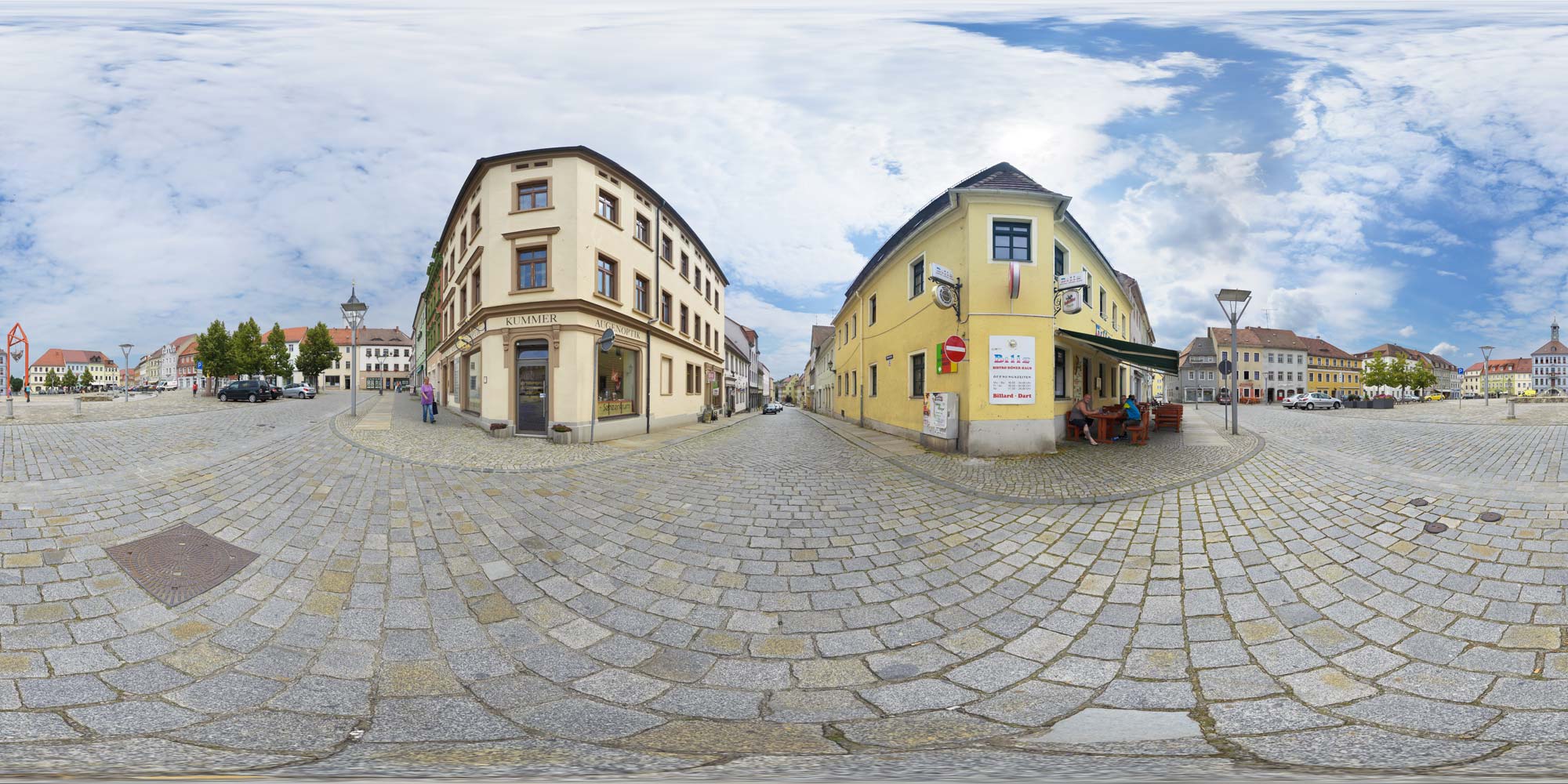 Panorama  Bischofswerda - Bahnhofstraße