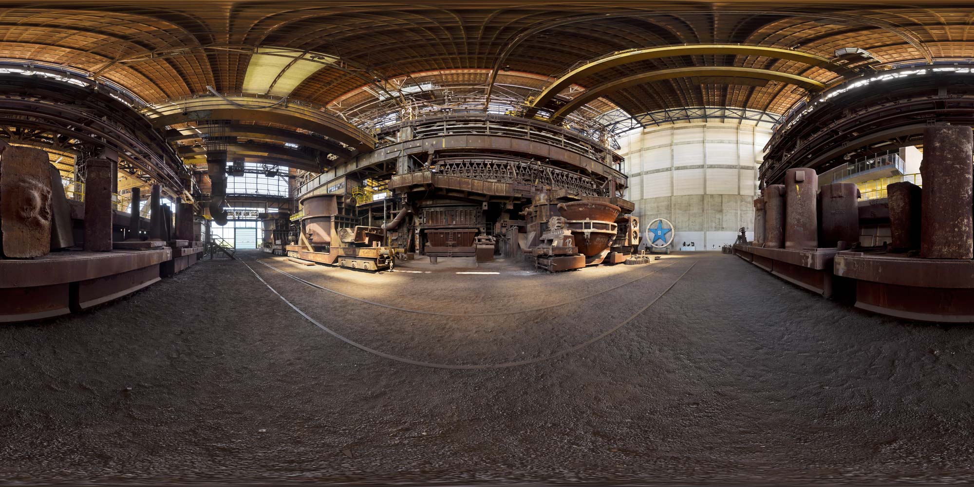 Panorama  Brandenburg an der Havel - Industriemuseum - Gießhalle