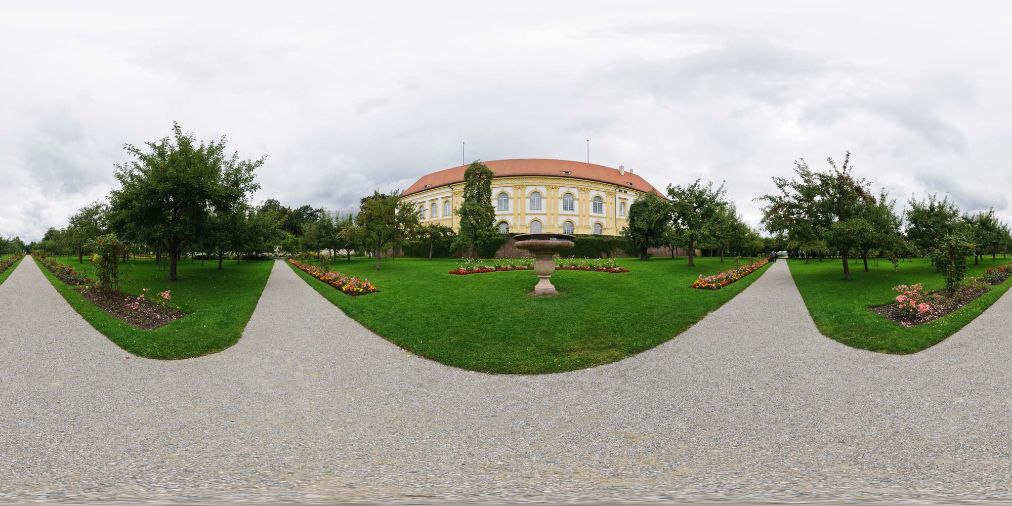 Panorama  Dachau - Schloss Dachau - Garten