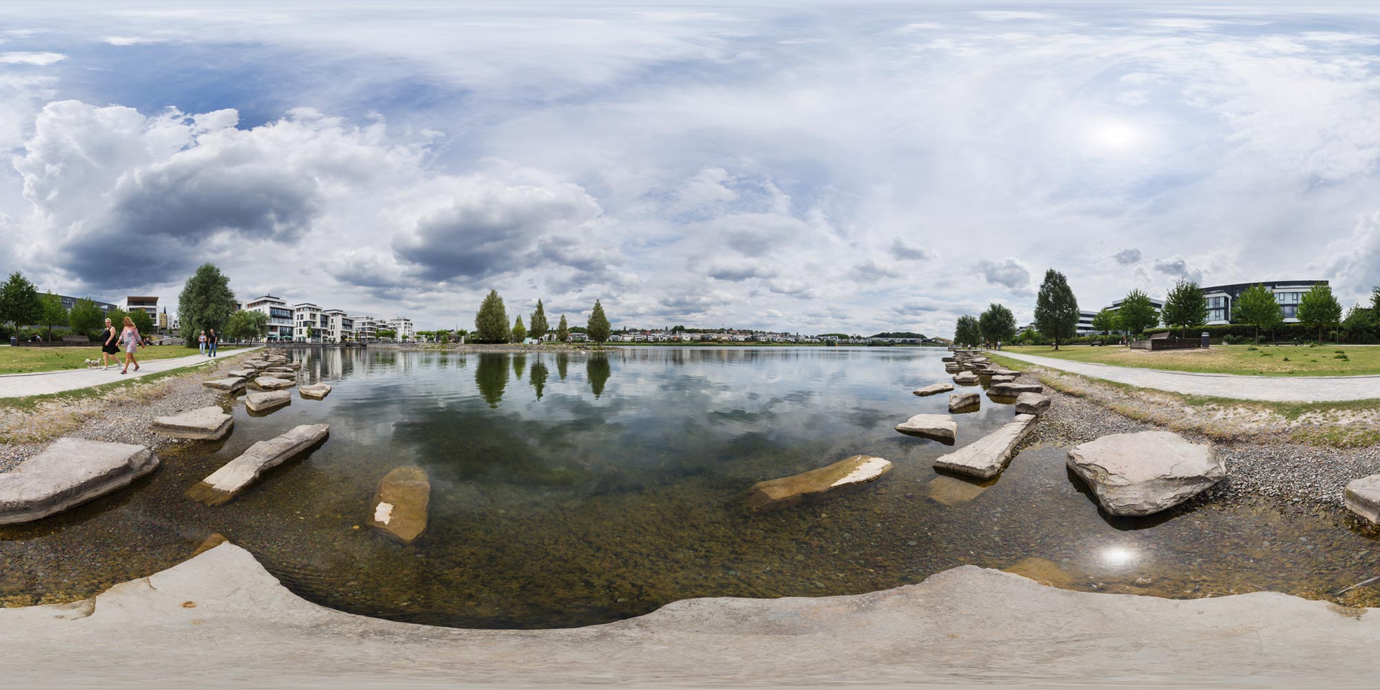 Panorama  Dortmund - Hörde - Phönixsee Südseite