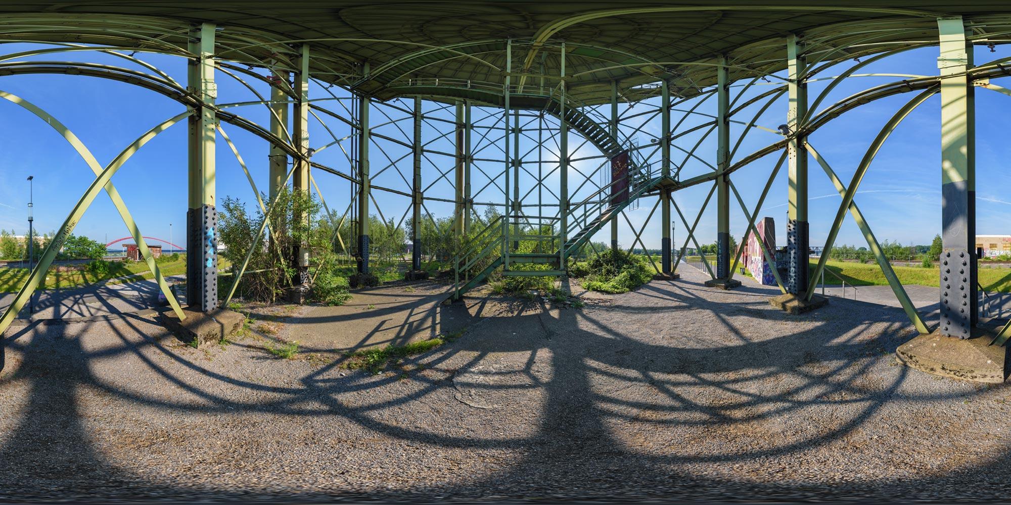 Panorama  Duisburg - Rheinpark - Wasserturm 1