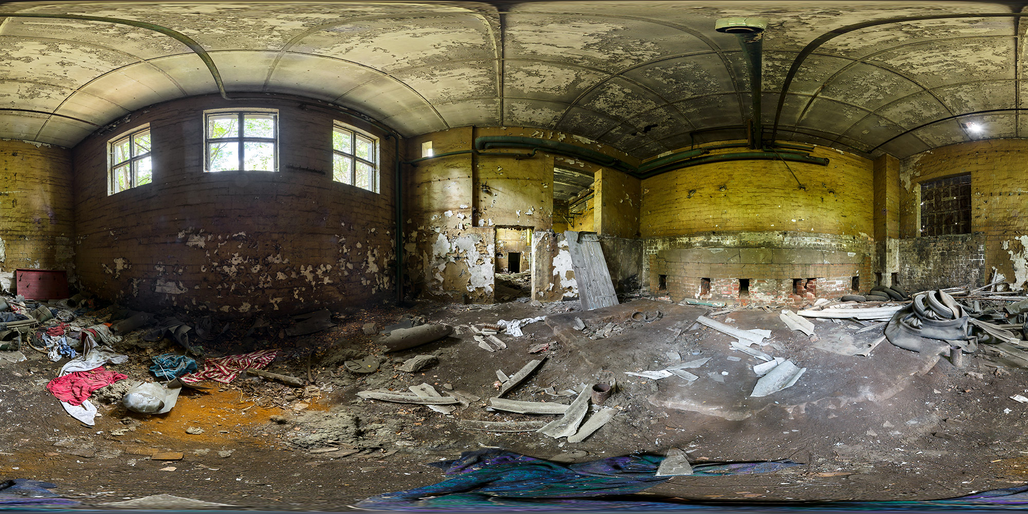 Panorama  Eichberg Kasernen - Heizwerk Keller