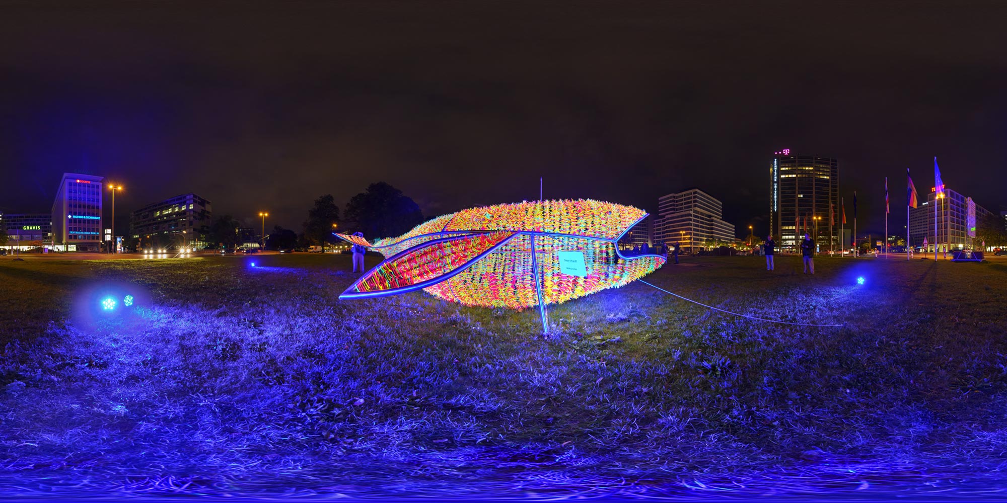 Panorama Berlin Festival of Lights - FOL 2016 Ernst-Reuter-Platz Wal