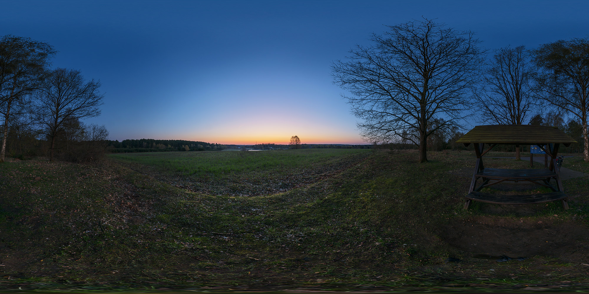 Panorama  Fürstenberg - Havel - Aussicht von Süden