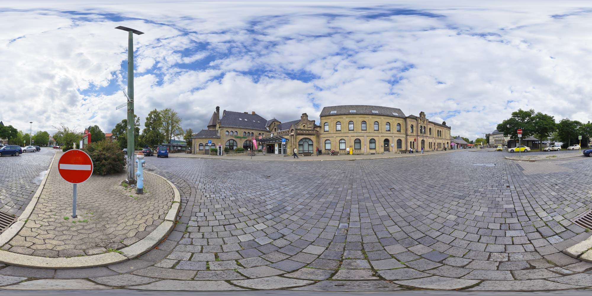 Panorama  Goslar - Bahnhof