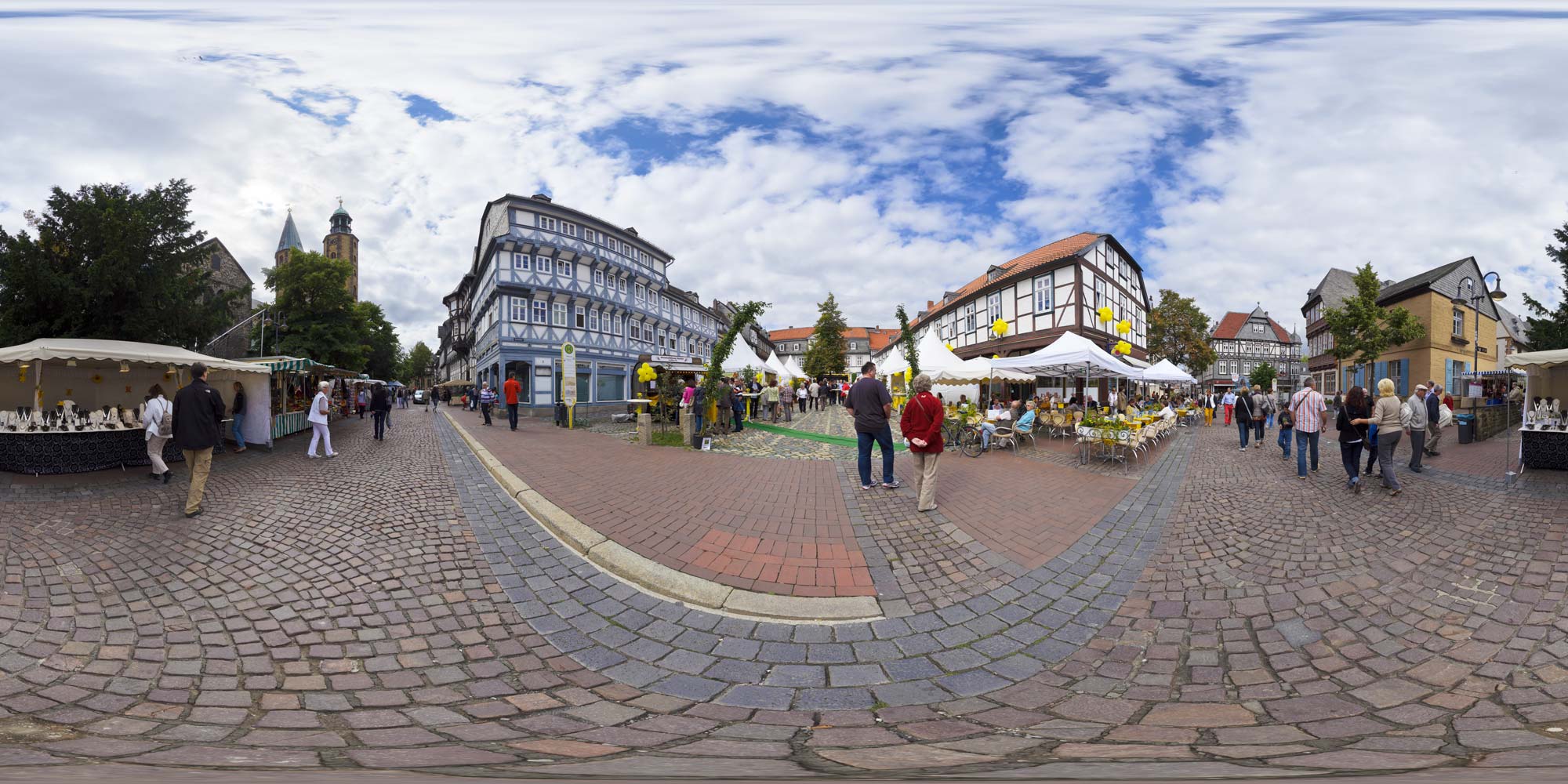 Panorama  Goslar - Schuhhof - Marktstraße