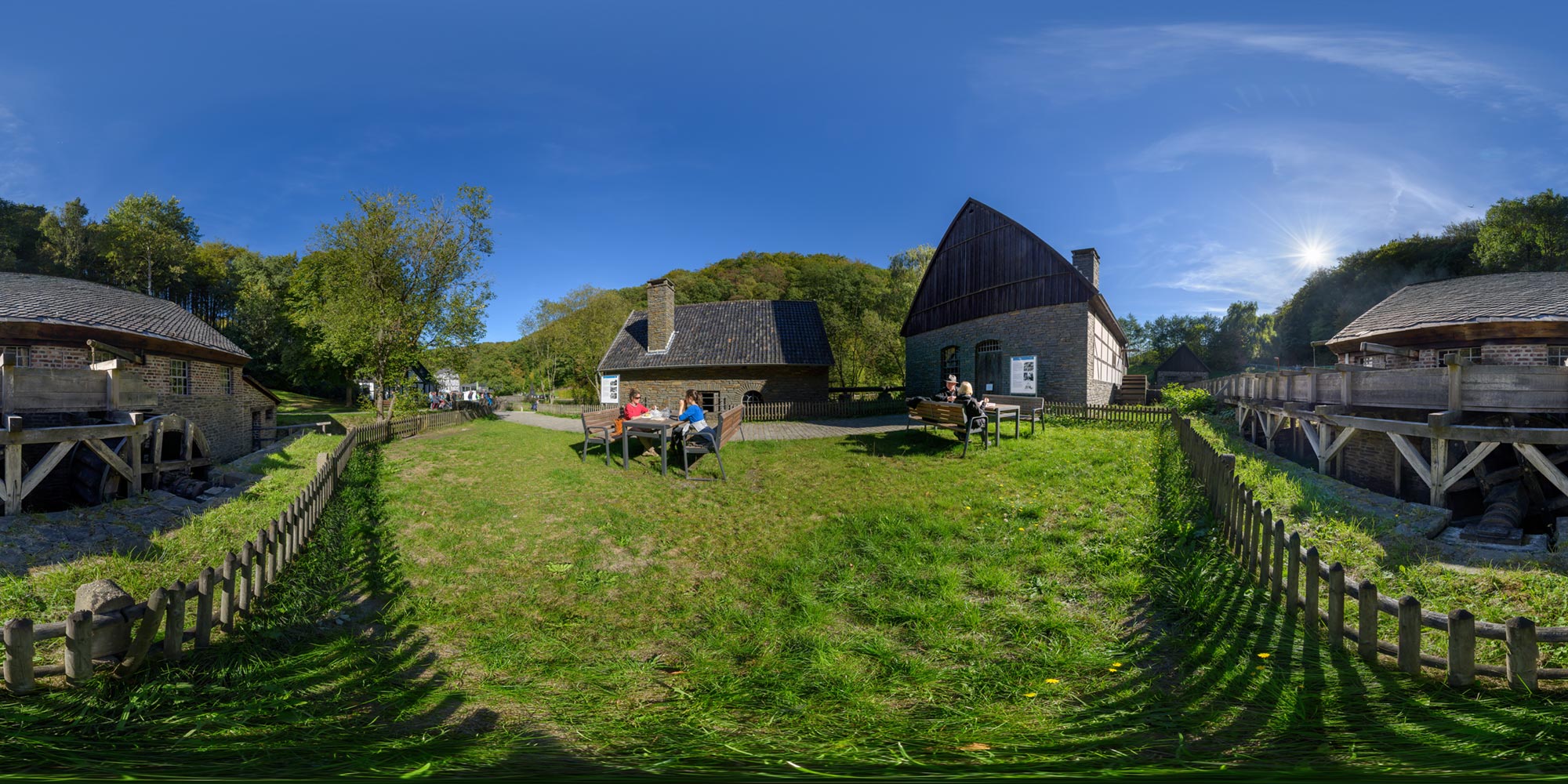 Panorama  Hagen - Freilichtmuseum - Hammerwerk