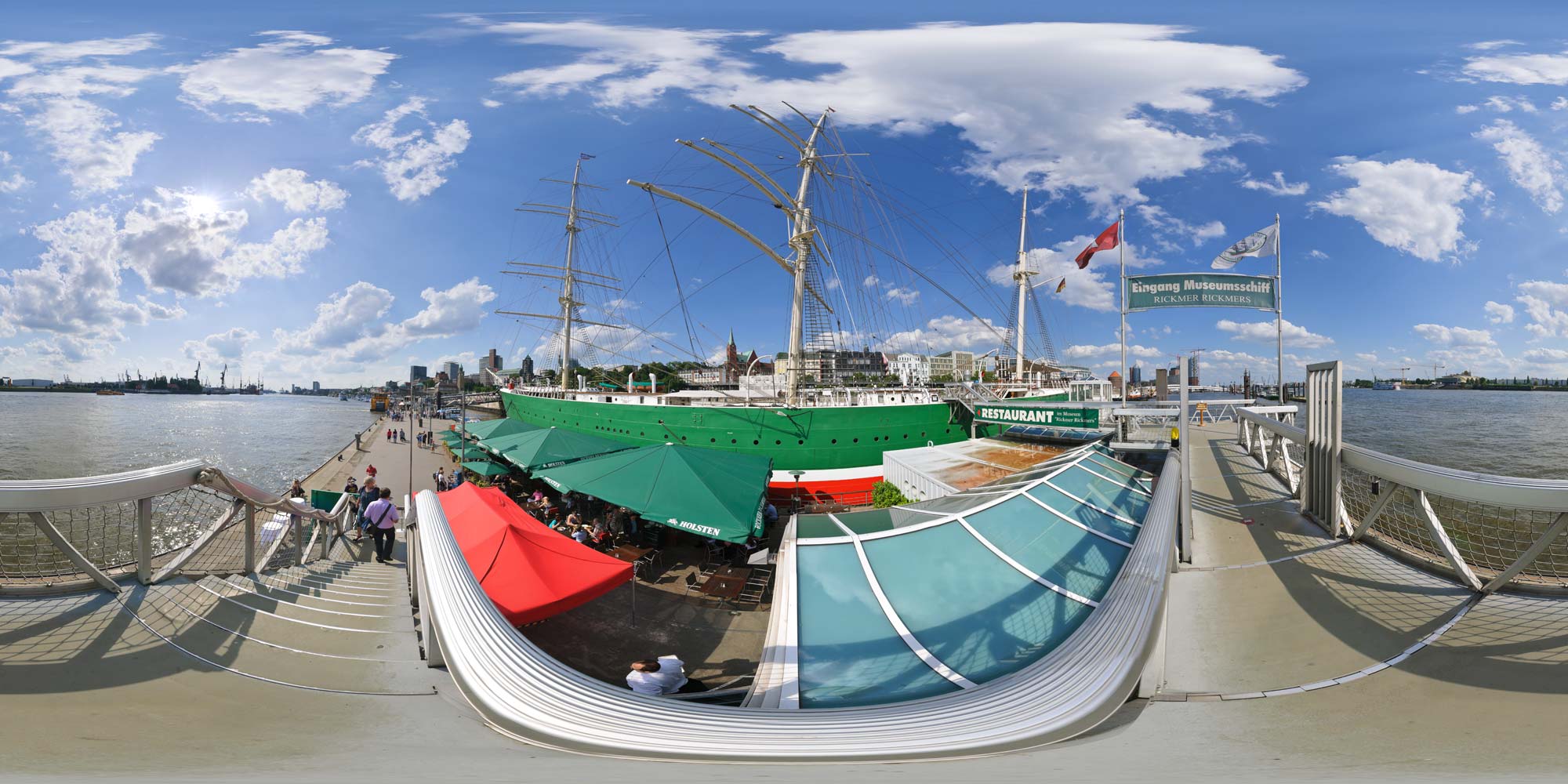 Panorama Hamburg Rickmer Rickmers - Zugang