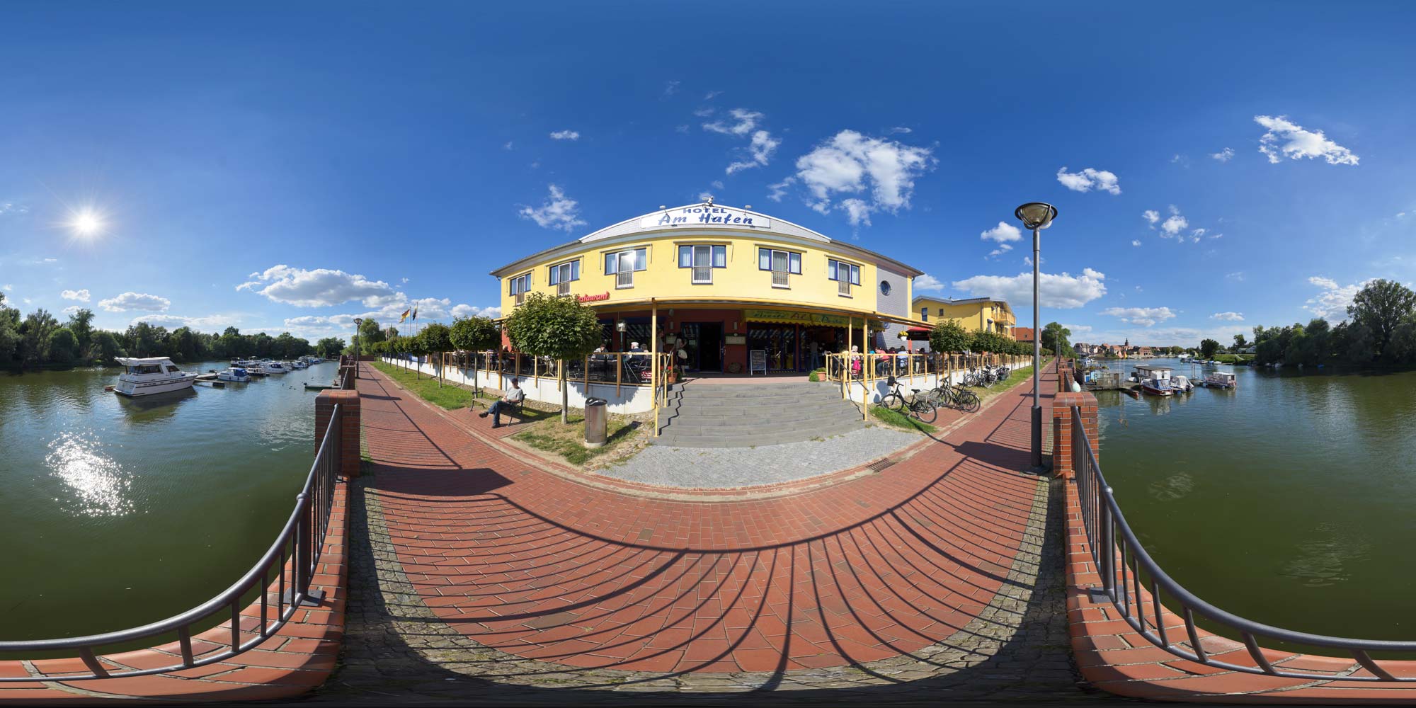 Panorama  Havelberg - Yachthafen