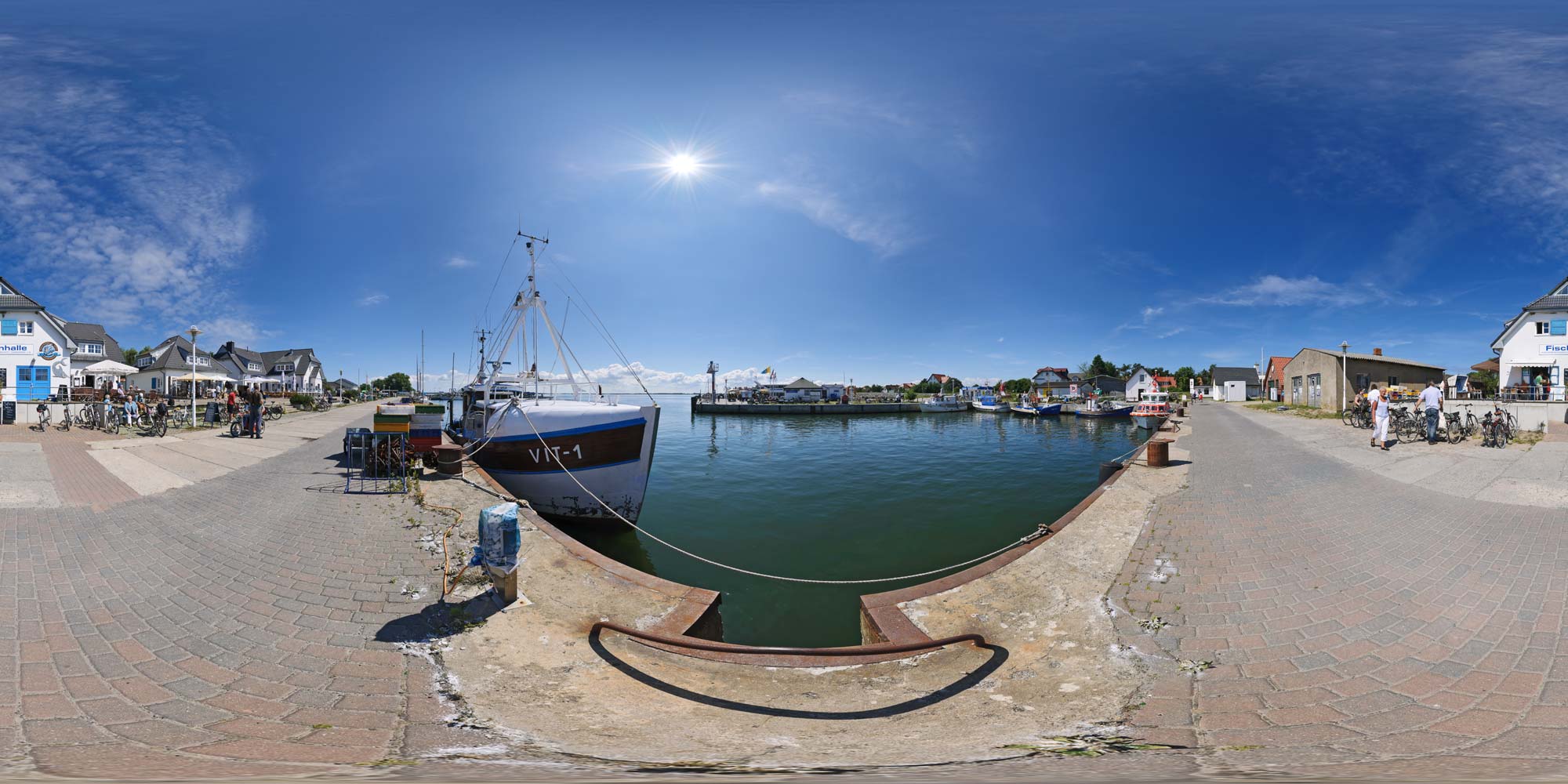 Panorama  Hiddensee - Vitte - Hafen