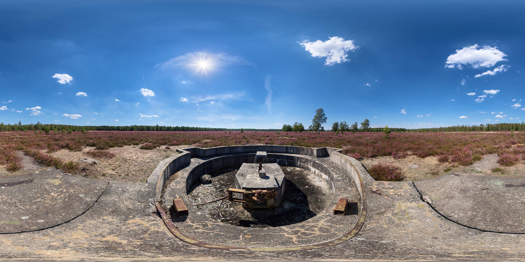 Panorama  Hohenleipisch Heide - Panzerwippe