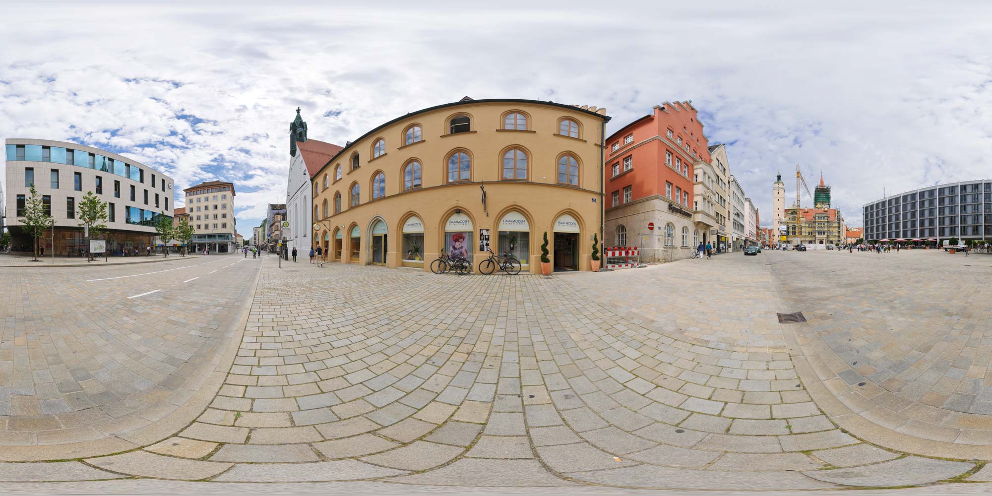 Panorama  Ingolstadt - Rathausplatz
