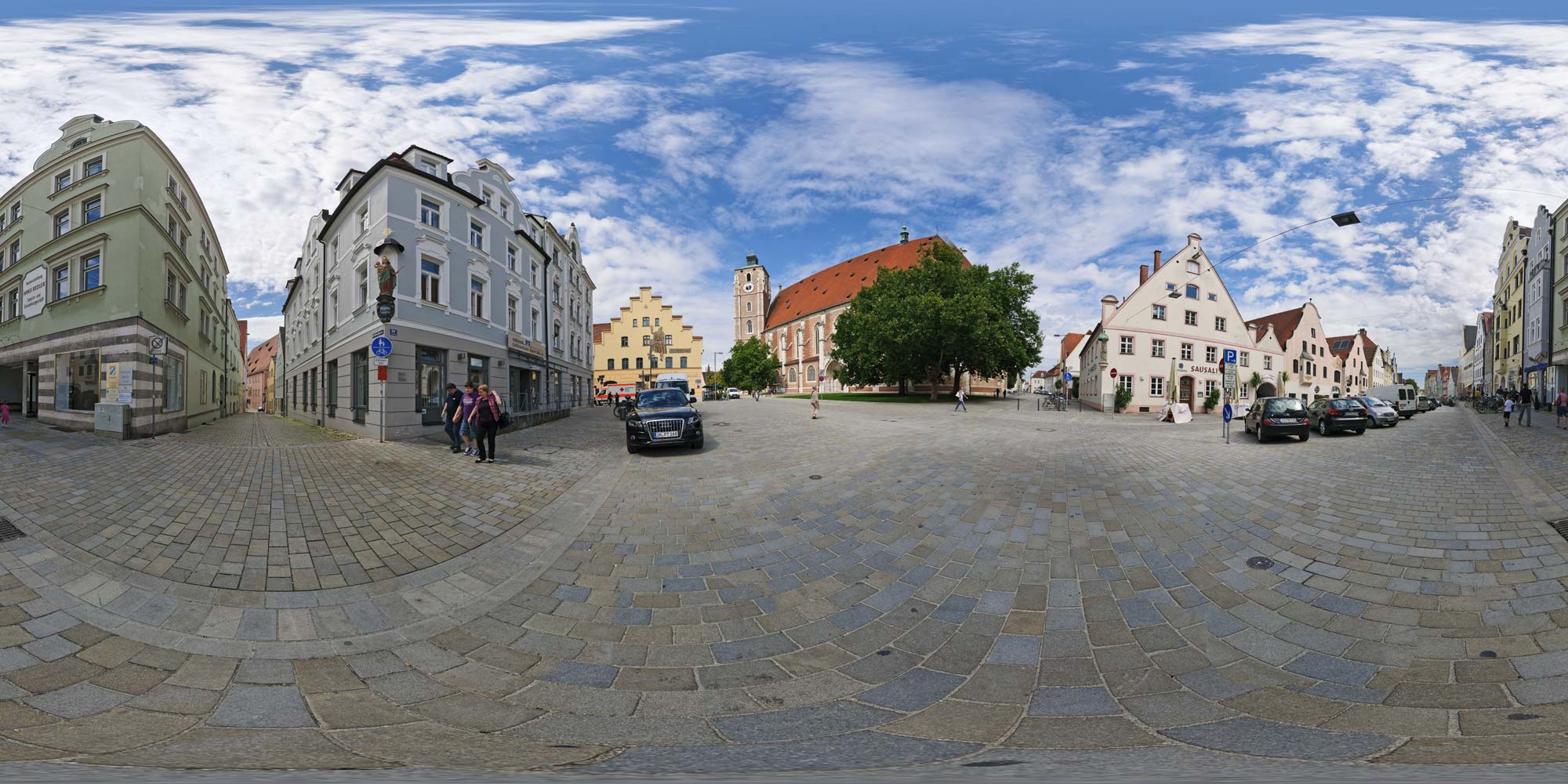 Panorama  Ingolstadt - Theresienstraße