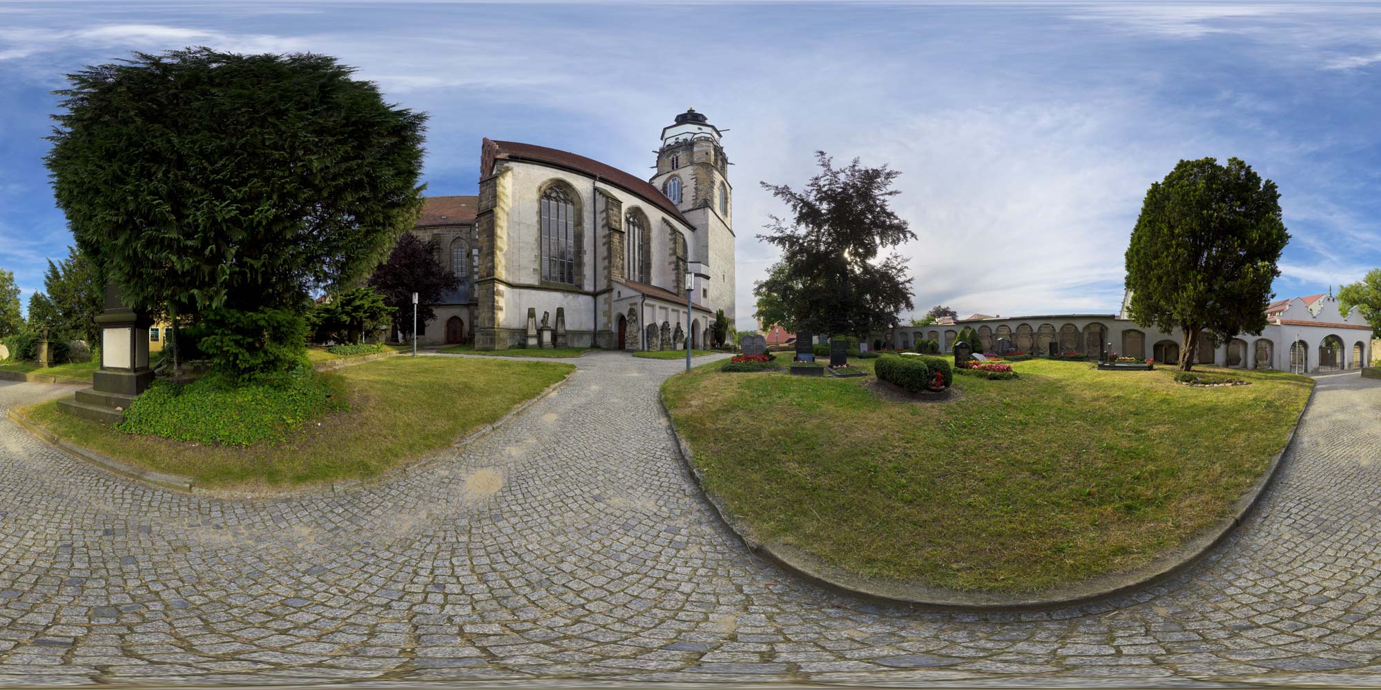 Panorama  Kamenz - St. Marien