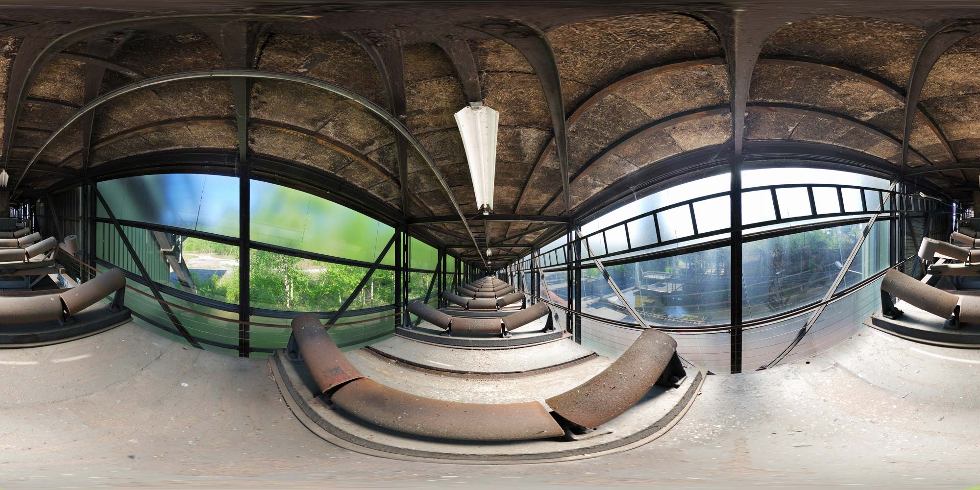 Panorama  Dortmund - Kokerei Hansa - Kohlenbandbrücke