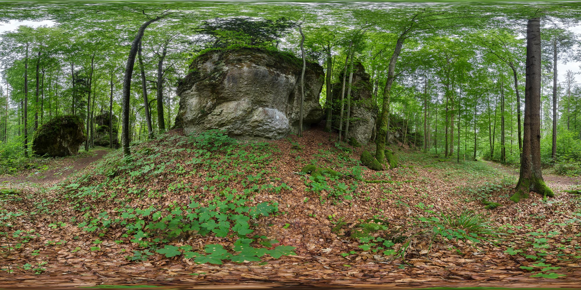 Panorama  Krottensee - Brunstein - Totale