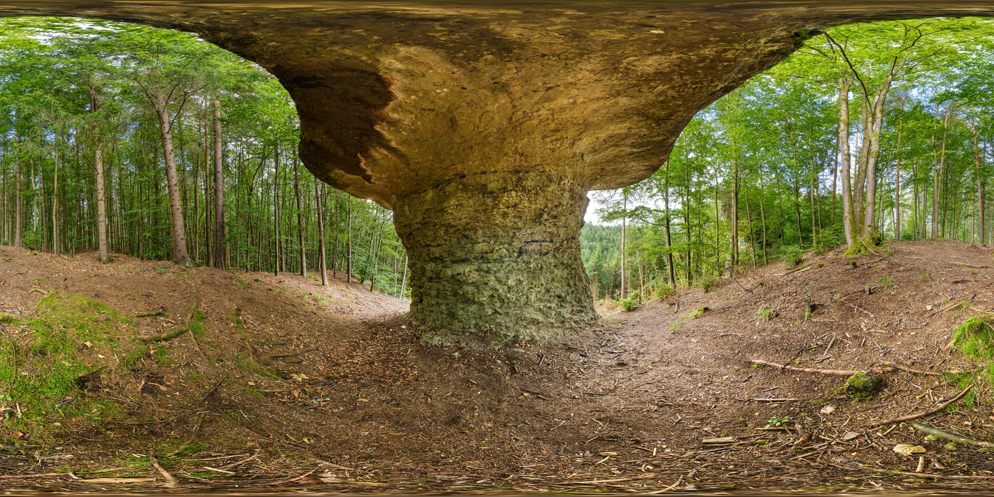 Panorama  Krottensee - Parasolfelsen - Pilsfelsen