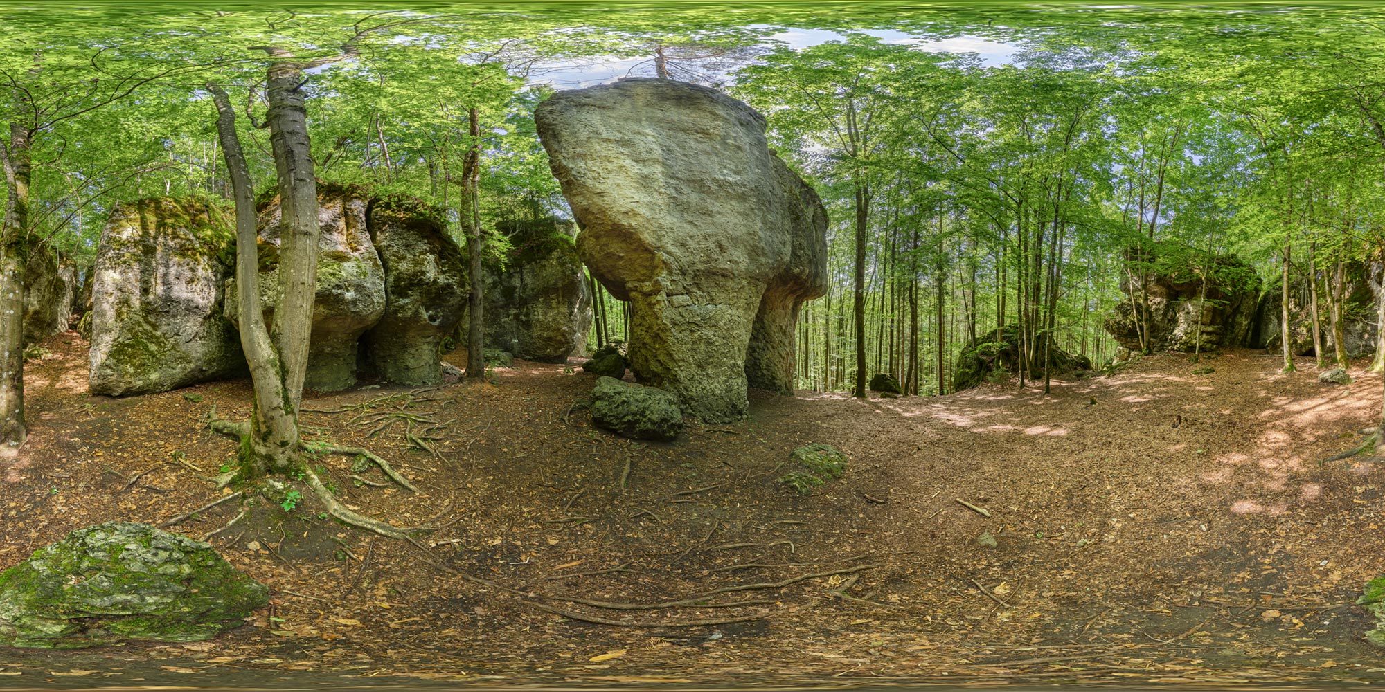 Panorama  Krottensee - Steinerne Stadt - Zugang