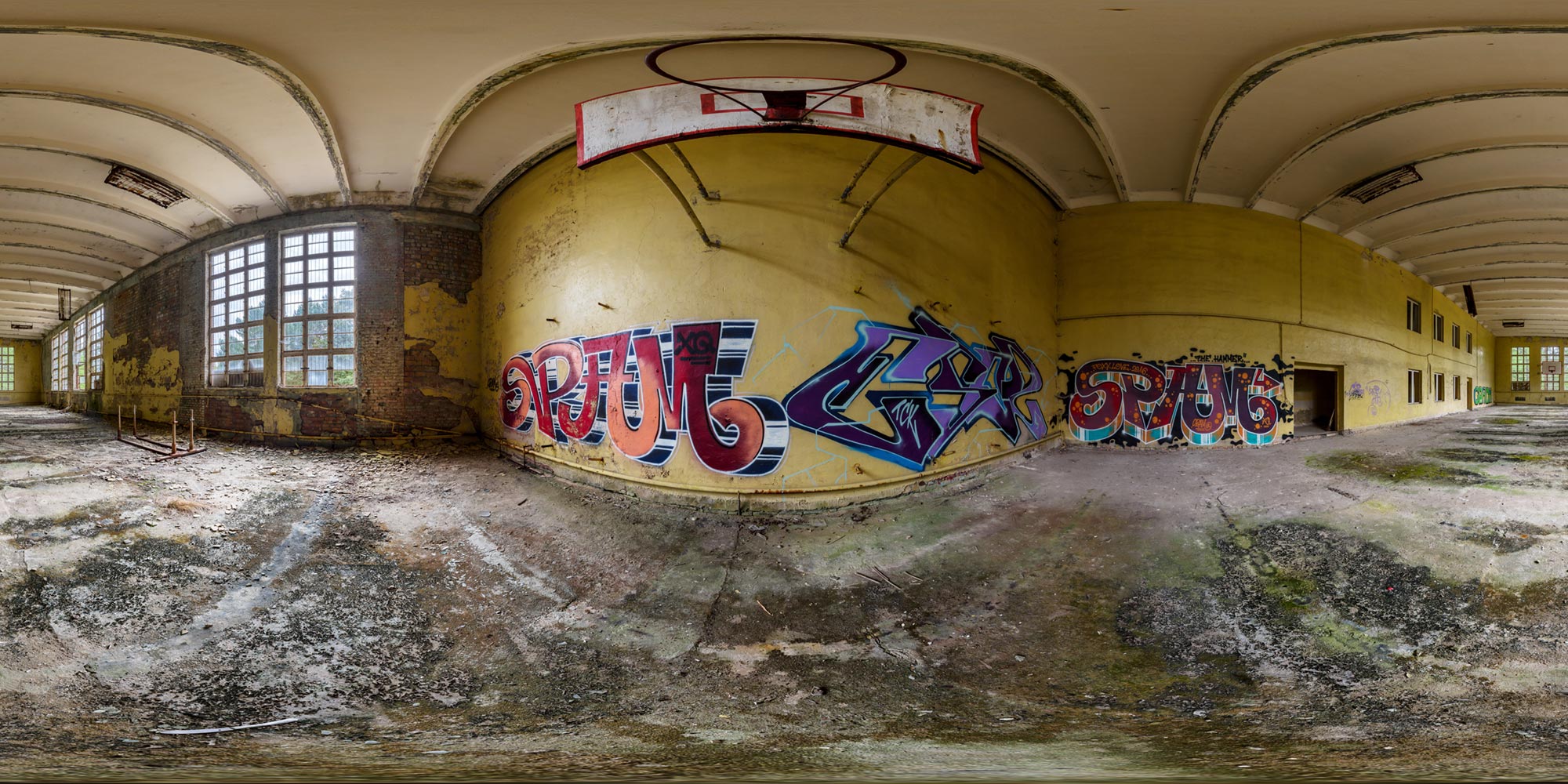 Panorama  Kummersdorf - Große Halle - Basketball