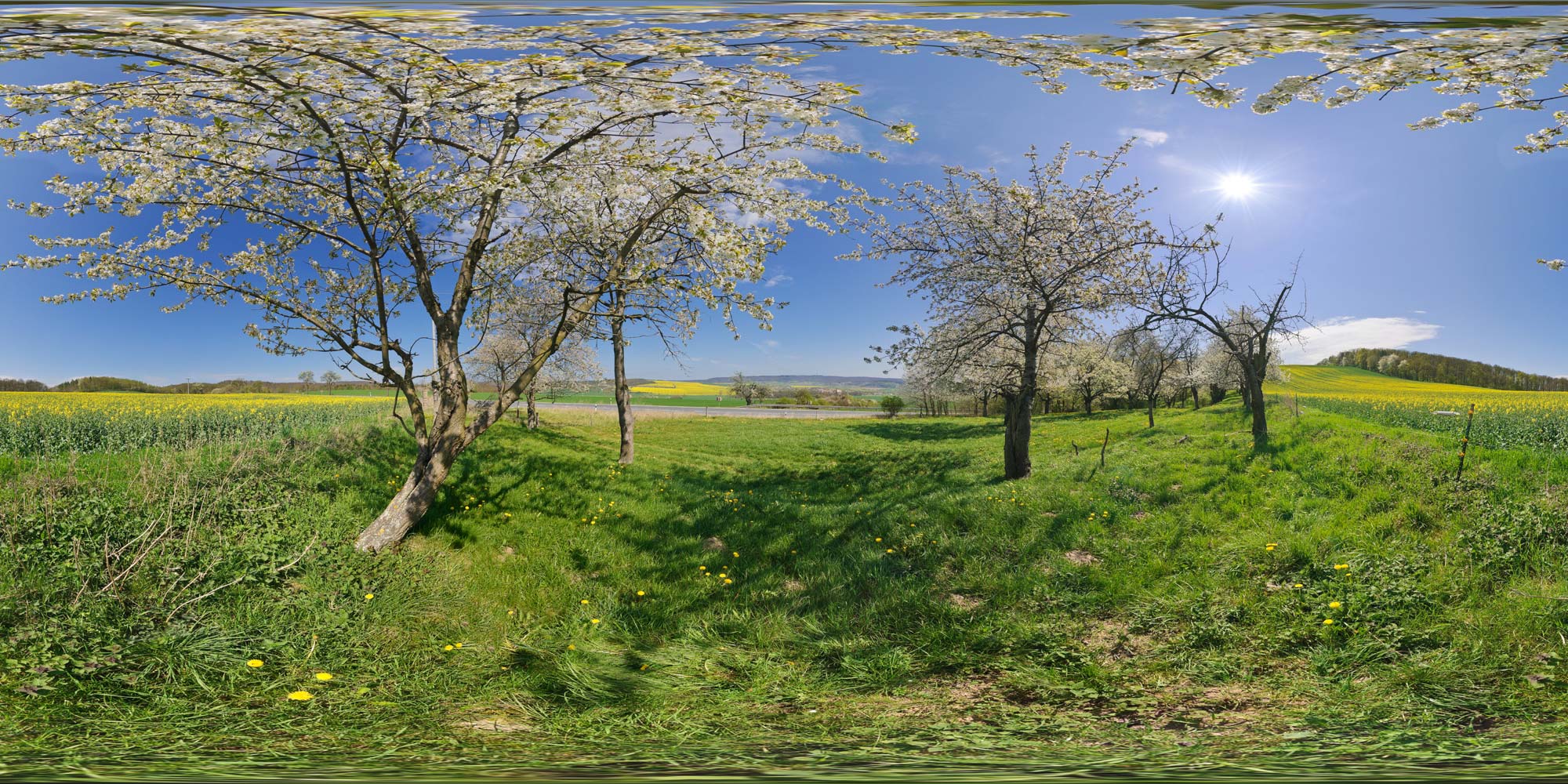 Panorama Thüringen West - Landschaft am Kyffhäuser