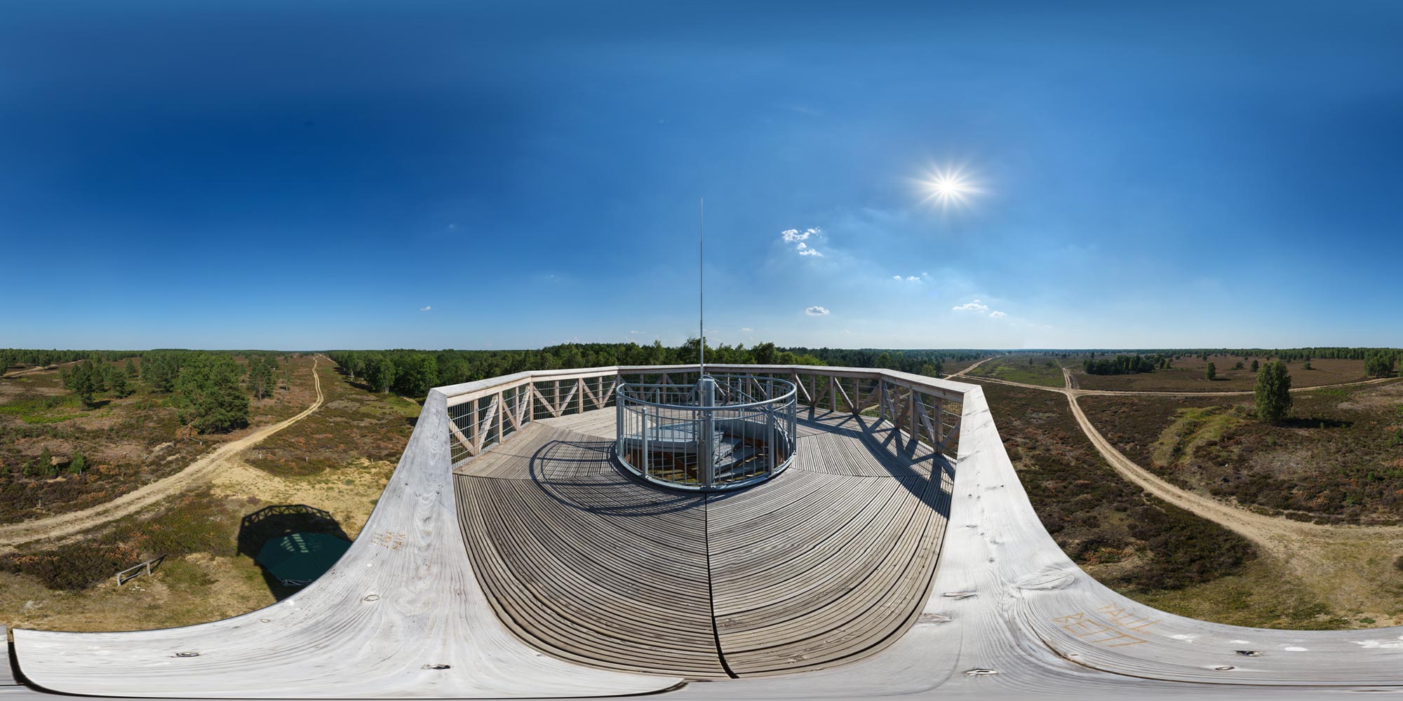 Panorama  Kyritz-Ruppiner Heide - Sielmann-Hügel - Aussicht Ost