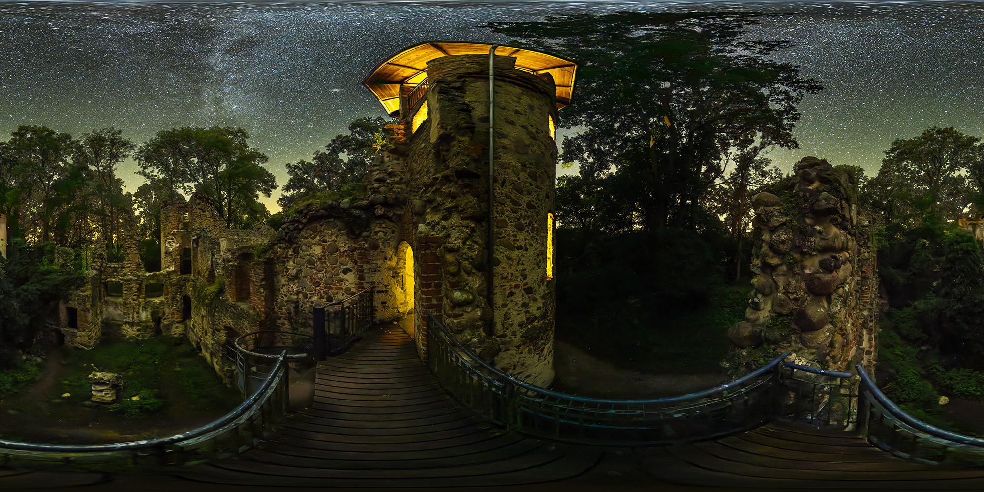 Panorama  Veste Landskron - Aussicht Astrofotografie