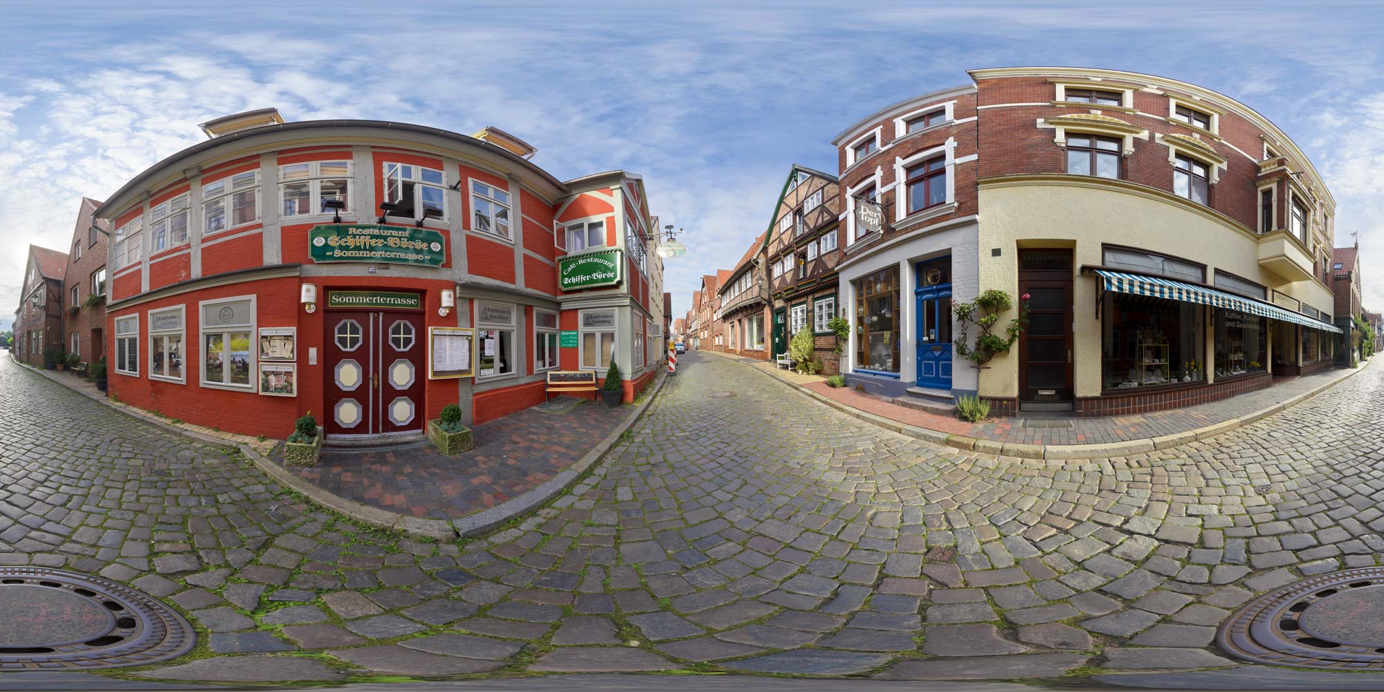 Panorama  Lauenburg - Elbstraße
