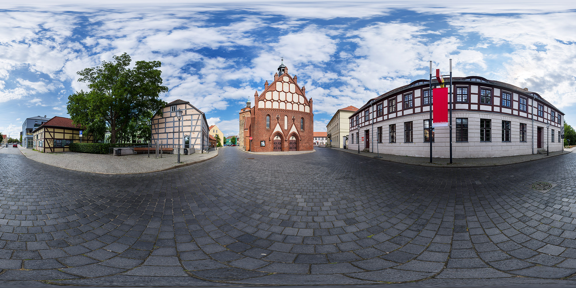 Panorama  Luckenwalde - Markt