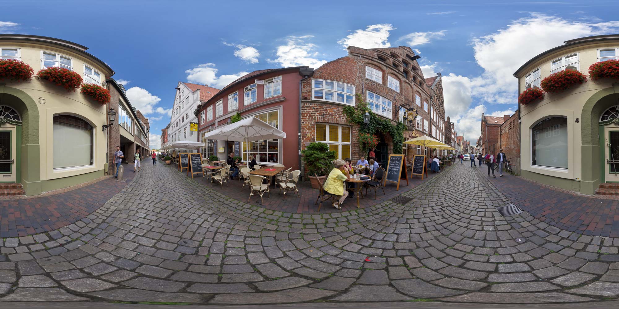 Panorama  Lüneburg - Heilig-Geist-Straße