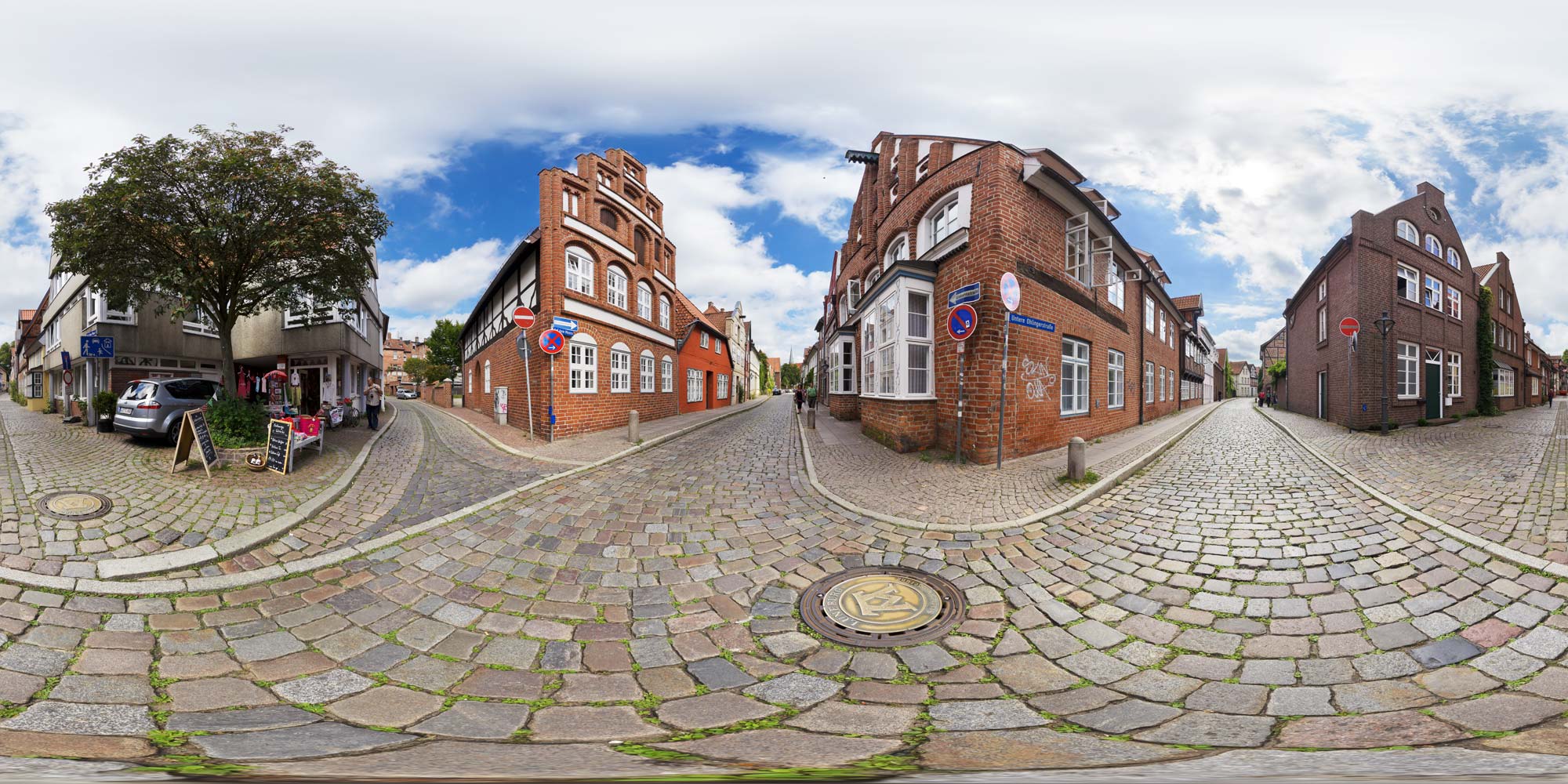 Panorama  Lüneburg - Hinter-dem-Brunnen