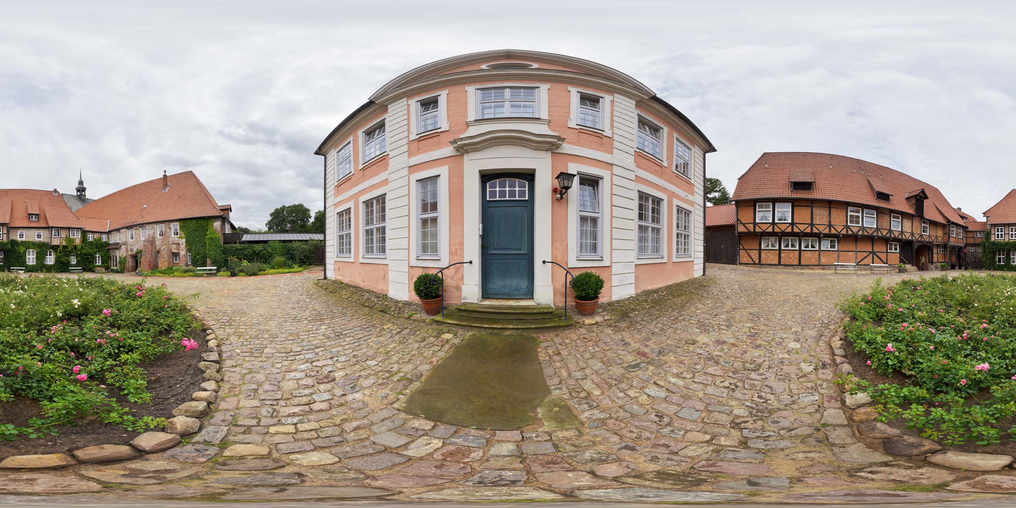 Panorama  Lüneburg - Kloster Lüne - Hof