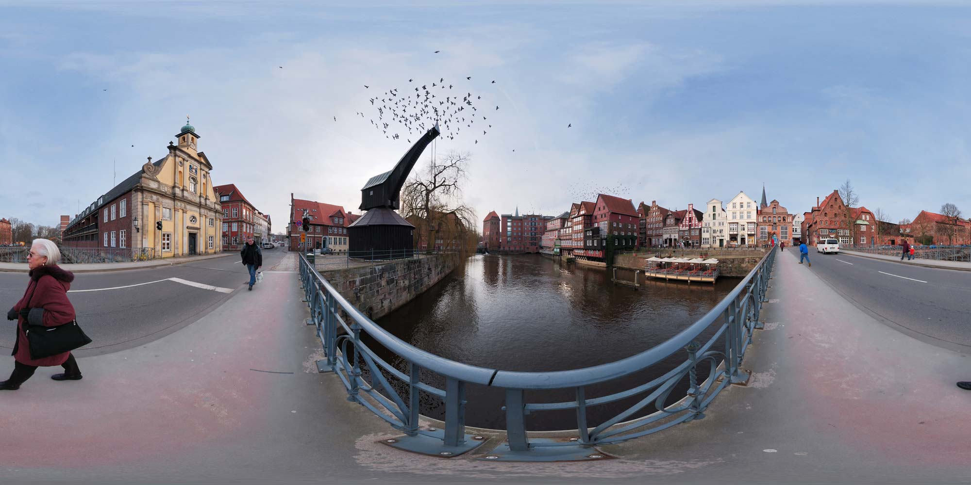 Panorama  Lüneburg - Am Stintmarkt