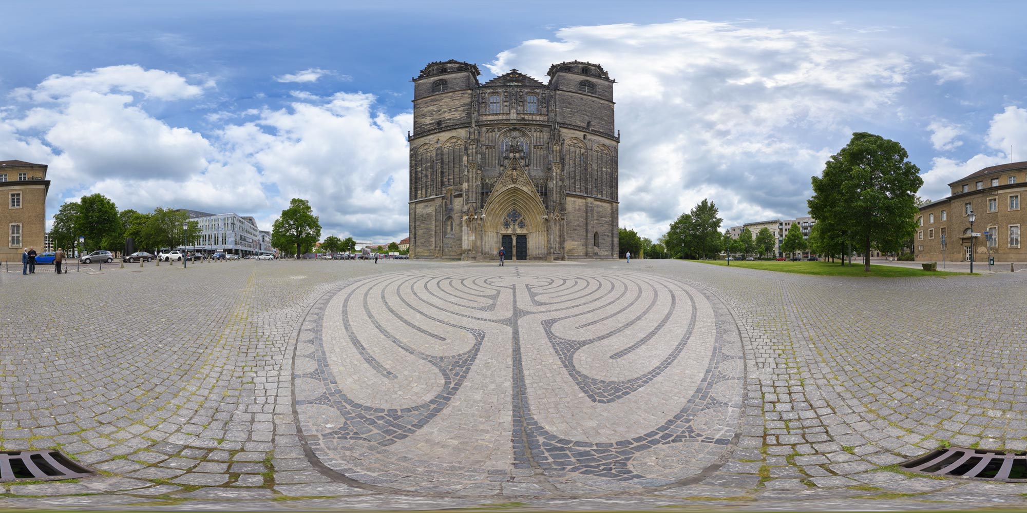 Panorama  Magdeburg - Dom - Front