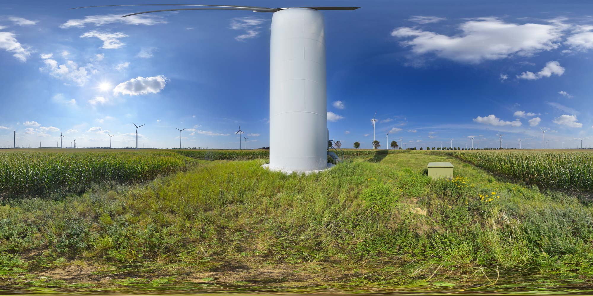 Panorama  Nauen - Windpark - Windrad 2