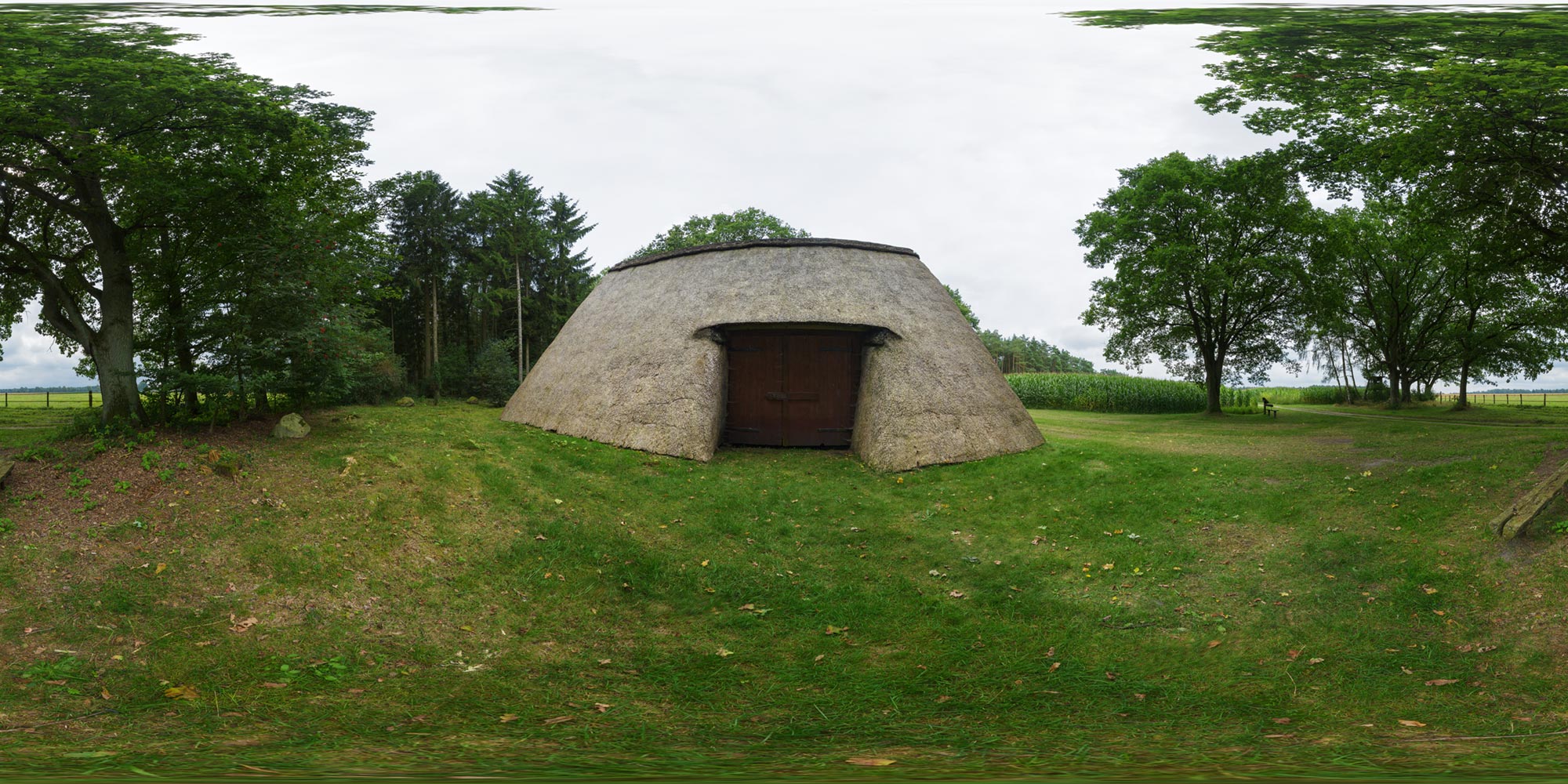 Panorama  Lüneburger Heide - Wesel (Undeloh) - Schafstall