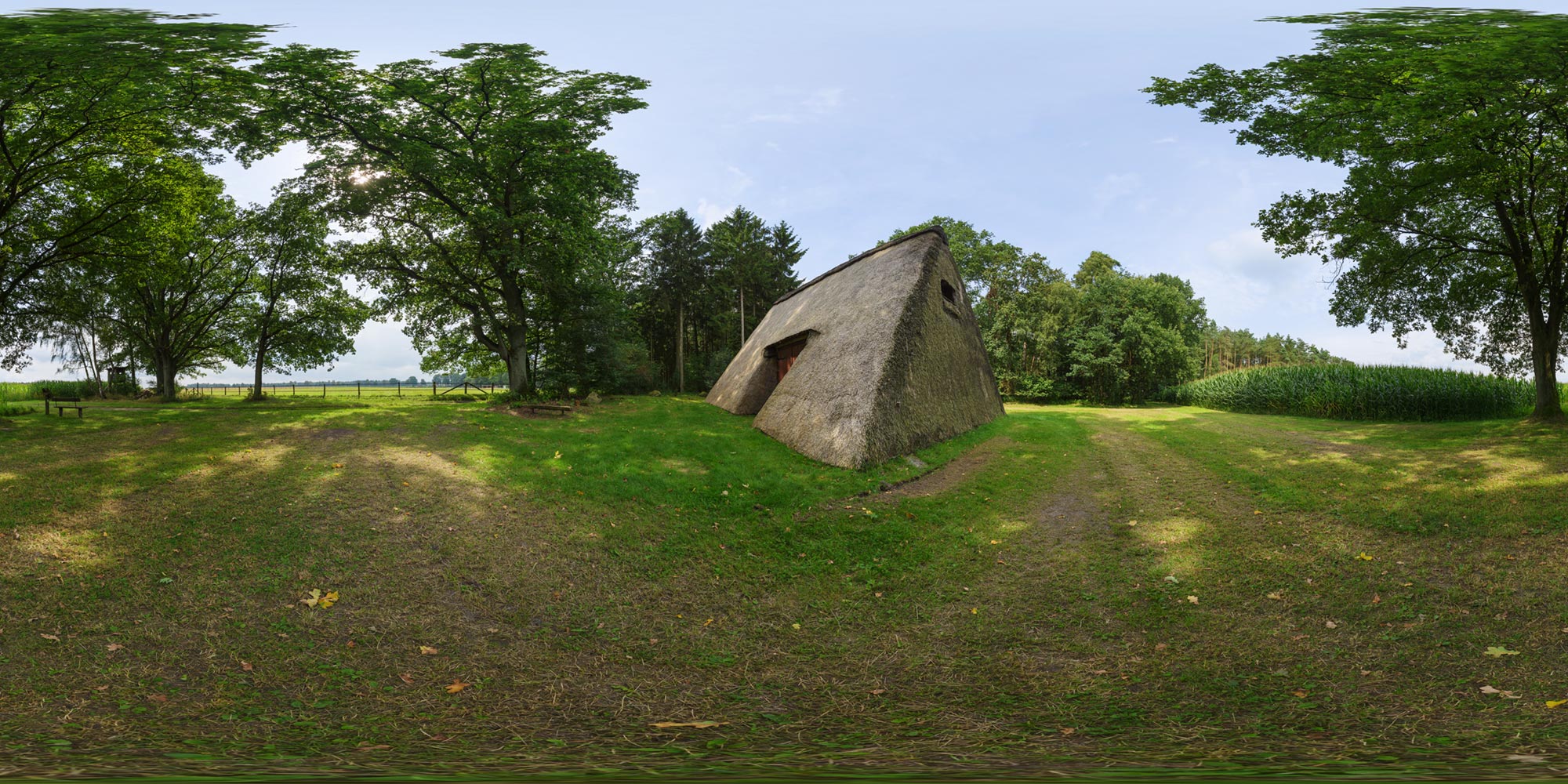 Panorama  Lüneburger Heide - Wesel (Undeloh) - Schafstall 2