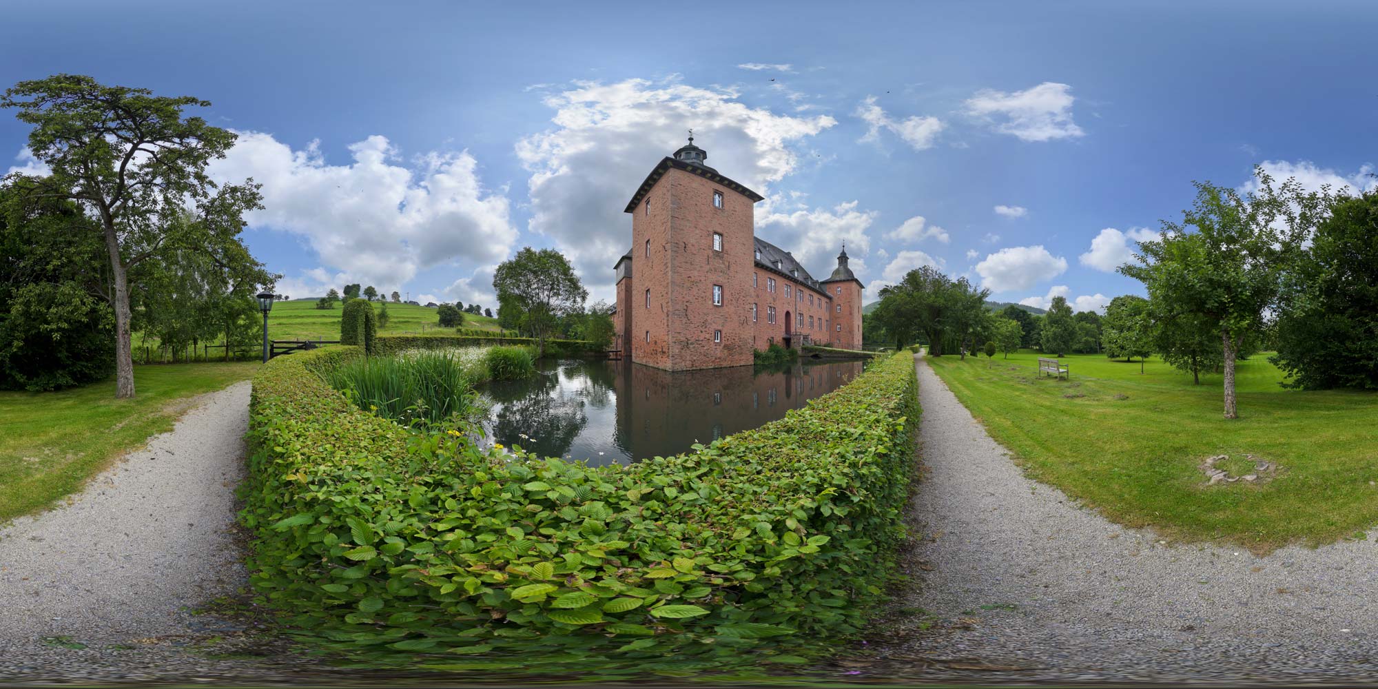Panorama  Oberhundem - Adolphsburg - Nordansicht