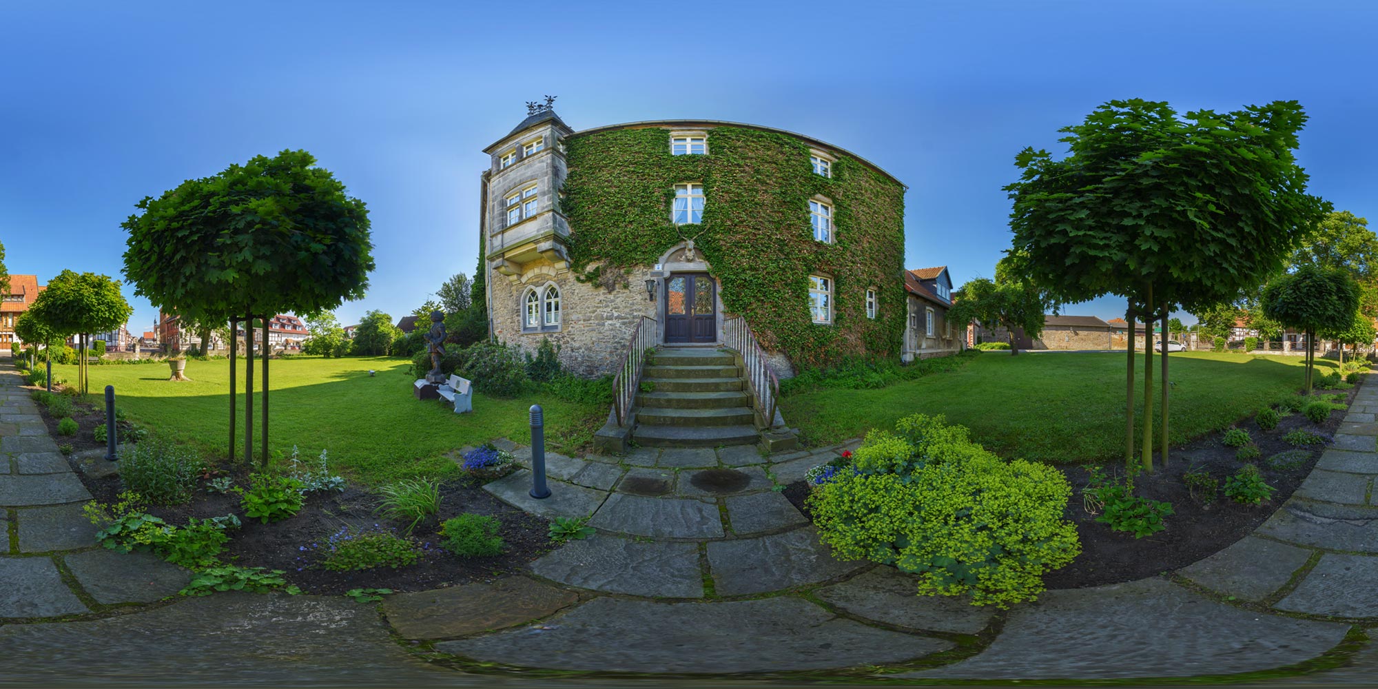 Panorama  Oebisfelde - Sumpfburg - Front