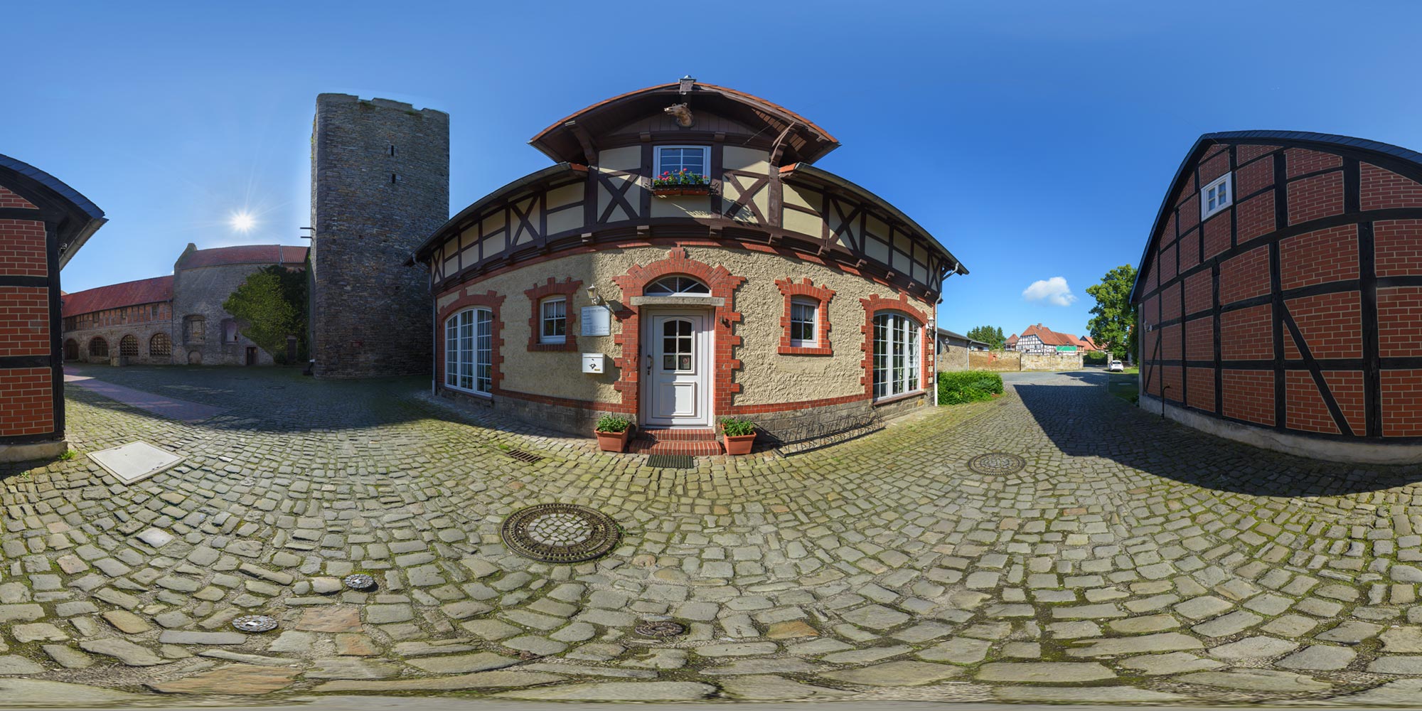 Panorama  Oebisfelde - Sumpfburg - Zugang