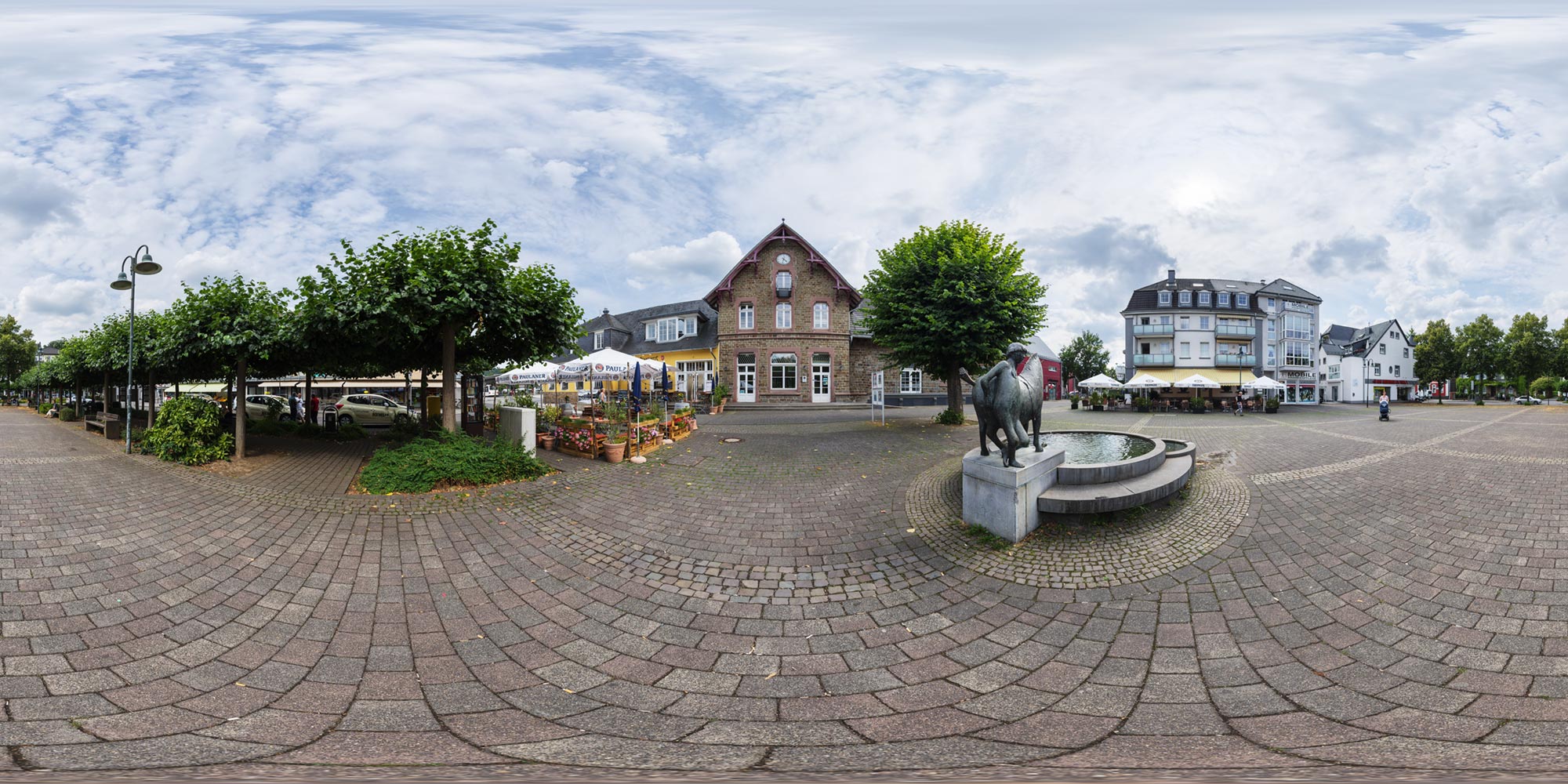 Panorama Nordrhein-Westfalen Süd - Overrath Bahnhofplatz